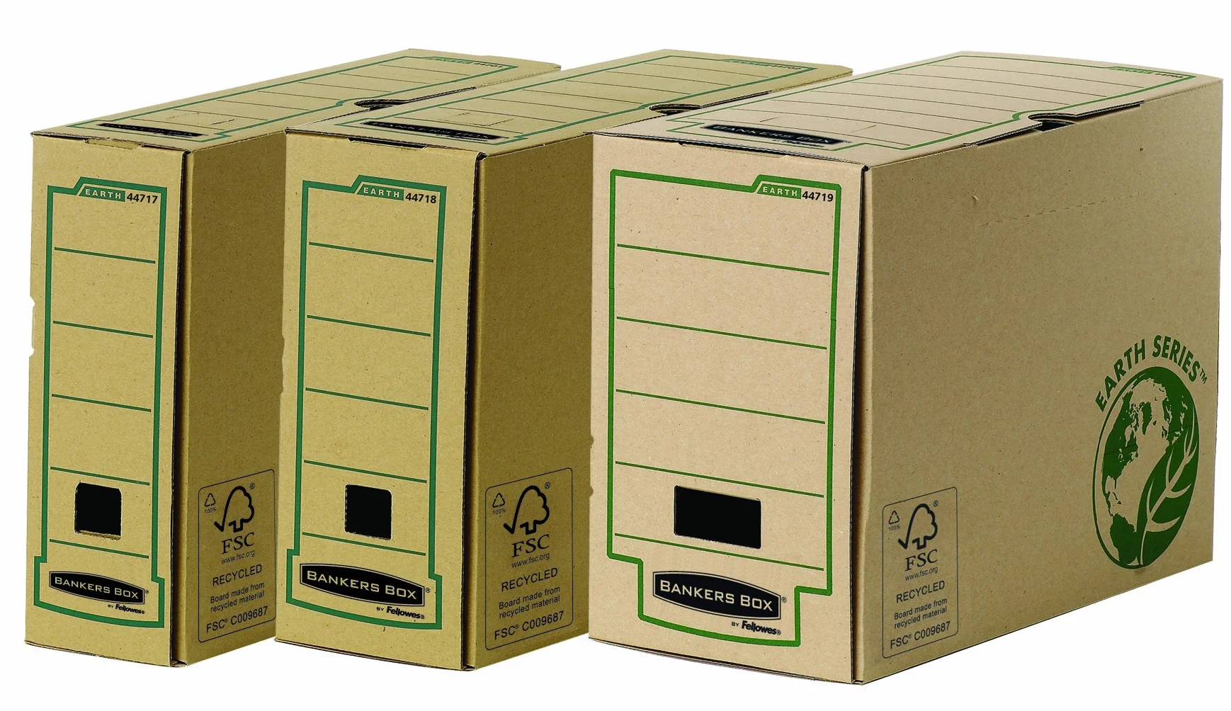 Fellowes Bankers Box Earth Series - Caja de almacenaje (lomo 150 mm), color marrón, 1x20 unidades