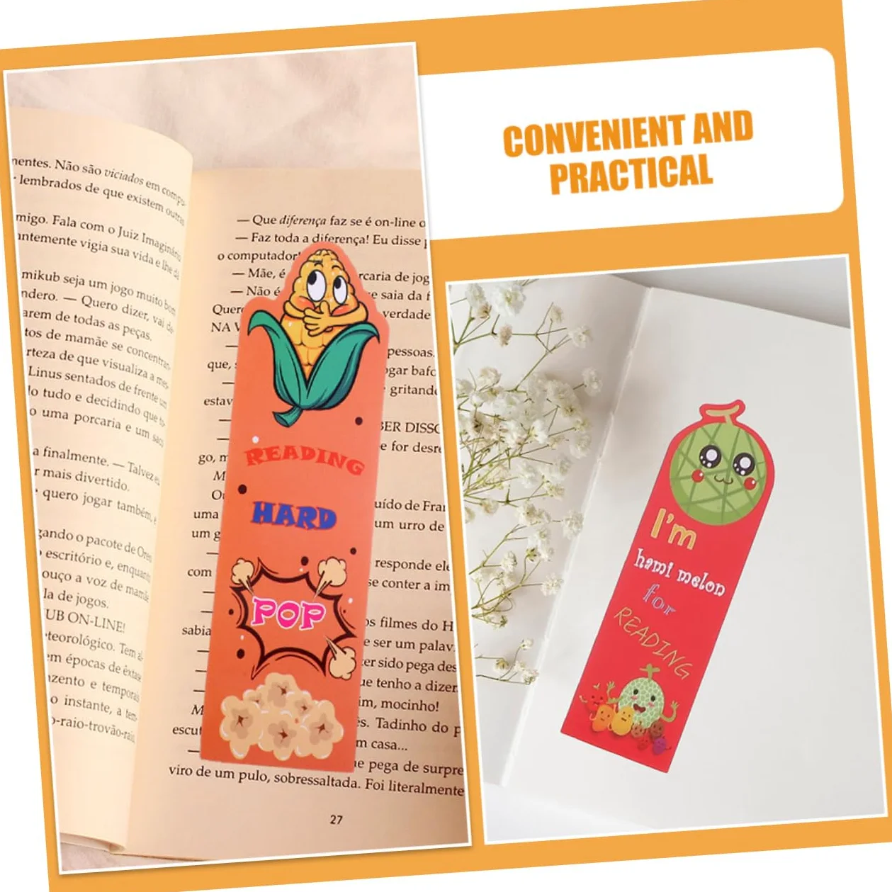 HOMSFOU 4 Set Segnalibri Profumati Cartoon Segnalibri Alla Per Adolescenti E Decorazione Per Libri Leggeri E Pratici Per Casa E Ufficio 36 Pezzi * 4