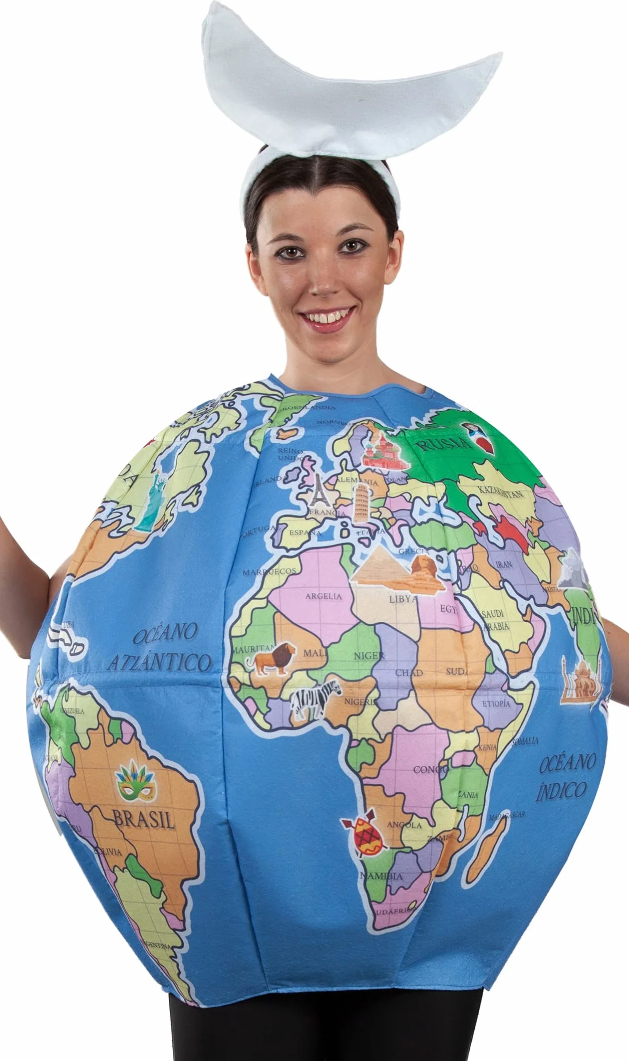 Costume da Globo Mappamondo per Adulto