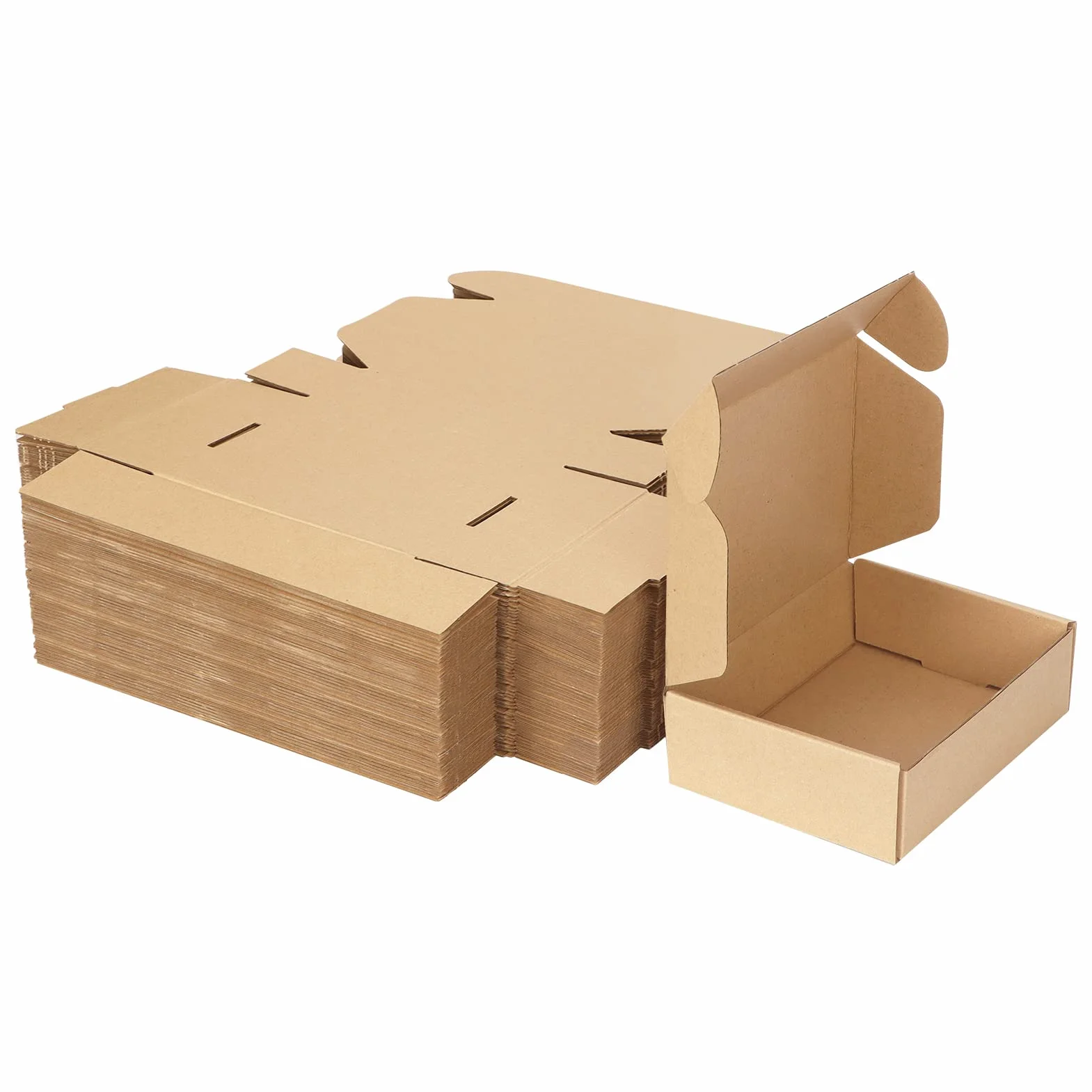 HORLIMER Scatole di Cartone per Spedizione 17.8x12.7x 5.1cm,Marrone Set 50