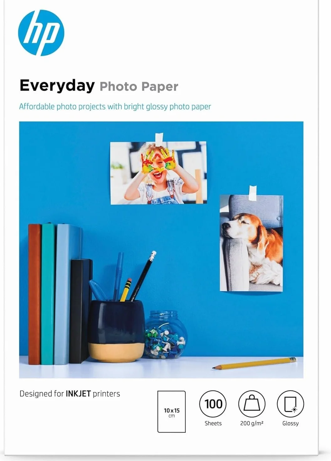 HP Everyday CR757A Papier fotograficzny błyszczący 200 g/m² 10x15 cm 100 arkuszy