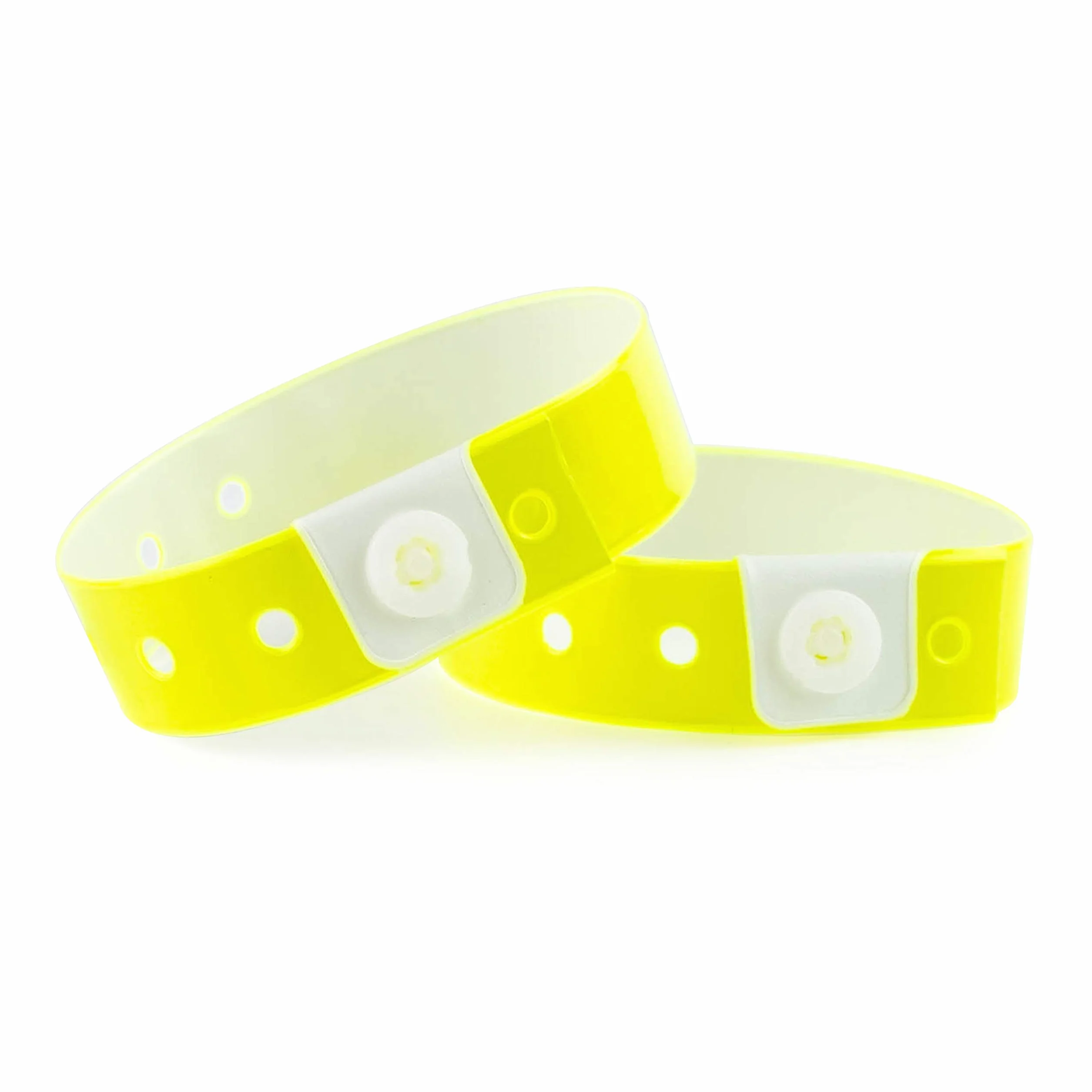 iboo 100 Braccialetti in Plastica Vinile per Eventi Festival Sicurezza 25 x 1,6 cm