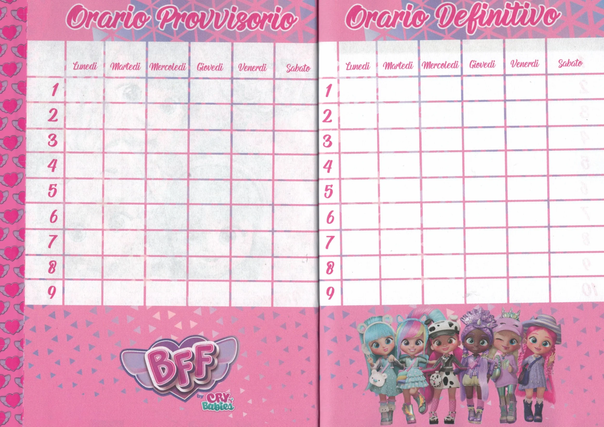 BFF by CRY BABIES Diario Ufficiale 12 Mesi 350 Pagine + Penna magica