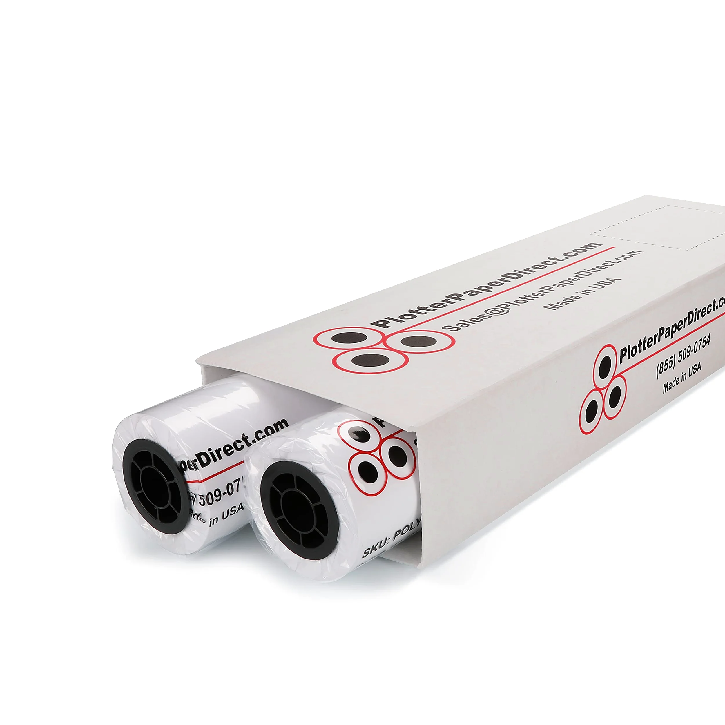 Plotter Paper Direct Carta bianca rivestita per plotter da 61 cm x 30,5 m, 16,3 kg, nucleo da 5,1 cm, 92 bianco brillante, per stampa CAD su stampanti a getto d'inchiostro di ampio formato (confezione