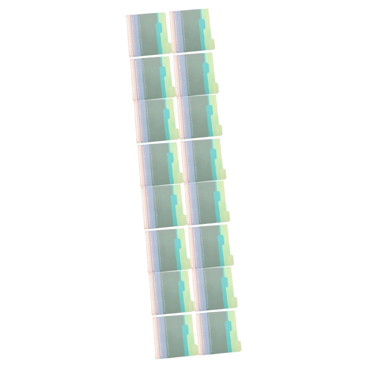 128 Pezzi Divisori per Raccoglitori Colori per Documenti e Quaderni Organizer Ufficio e Casa per Separare e Segnare Pagine con Design e Resistente