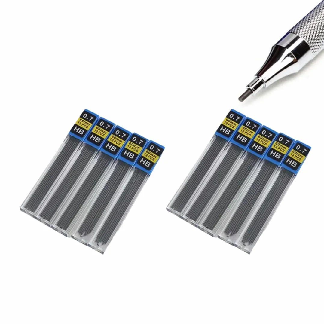120 Pezzi Ricariche Mine 0,7 Mm Hb Infrangibili Per Portamine
