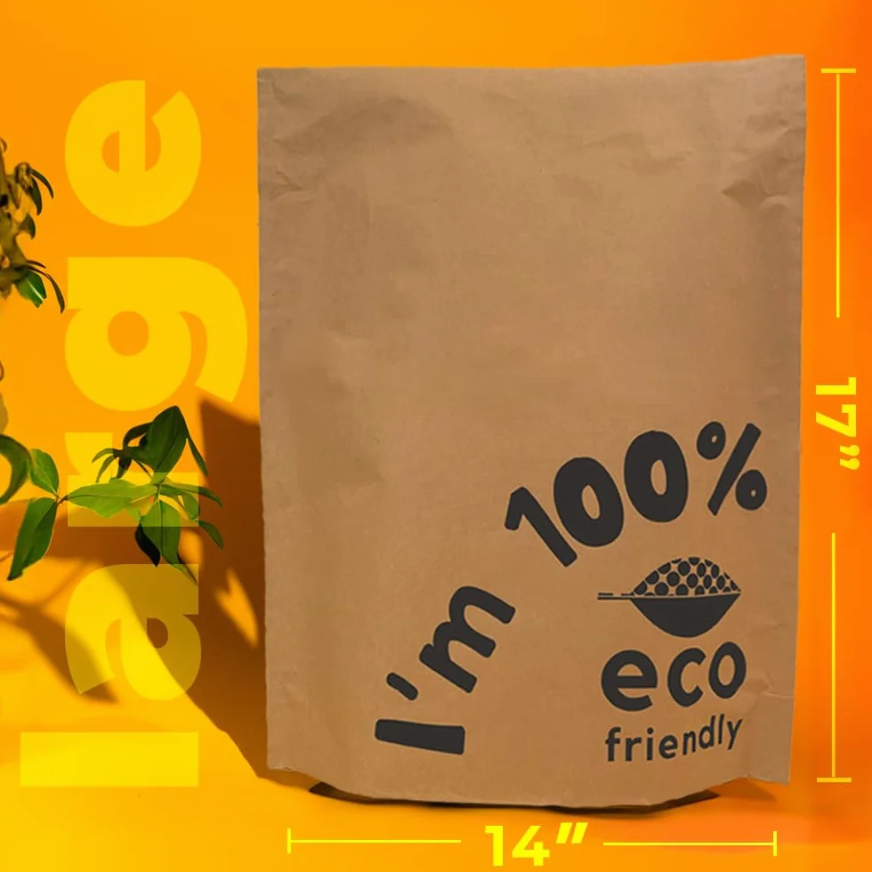 Simplelifeco Buste per Spedizioni Ecologiche (36 x 44 cm) | Sacchetti di Carta per Spedizioni Biodegradabili e Riciclabili (50 Pezzi)