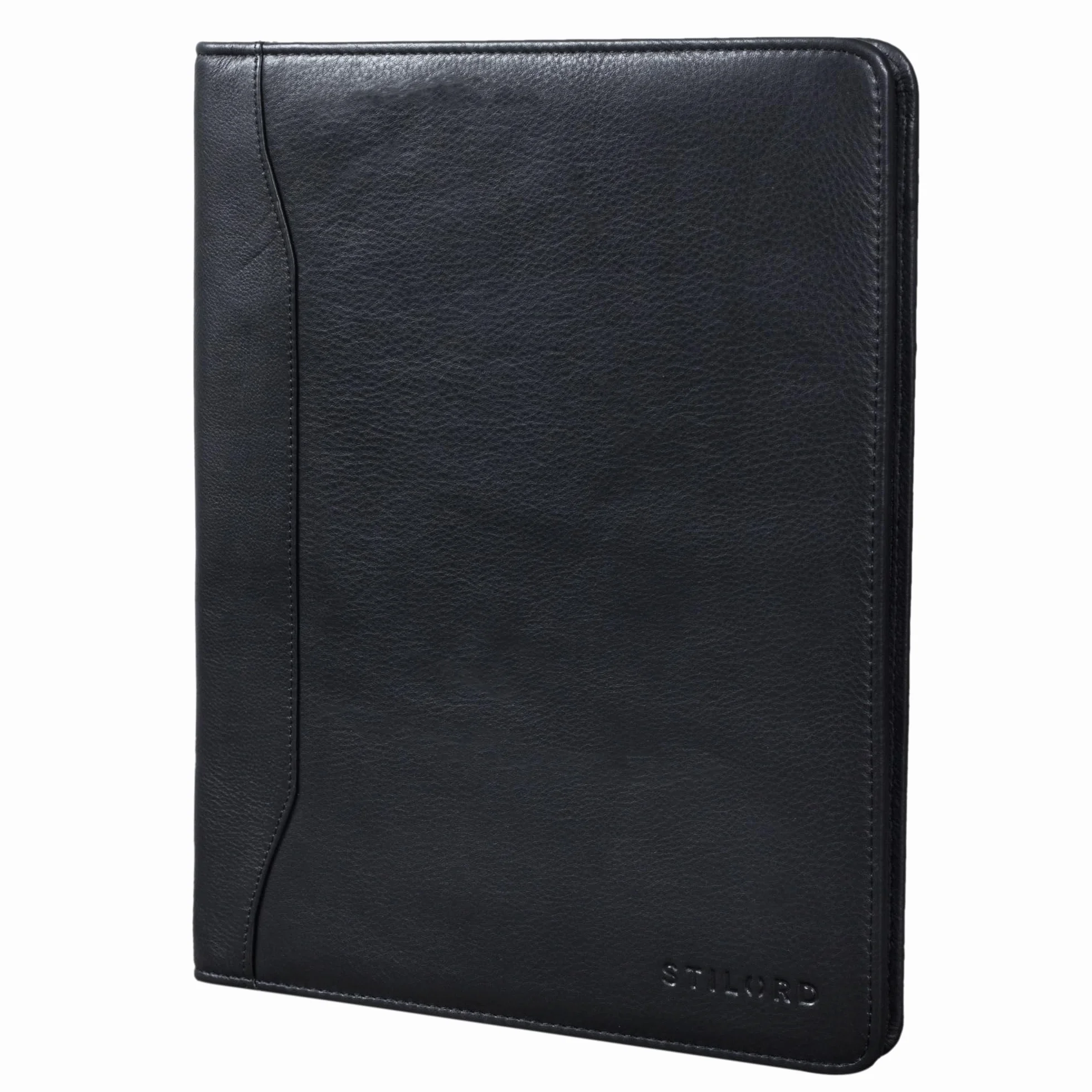 Scott Cartella Portadocumenti in Pelle Vintage A4 12,2 pollici Portablocchi Agenda Business con zip nero