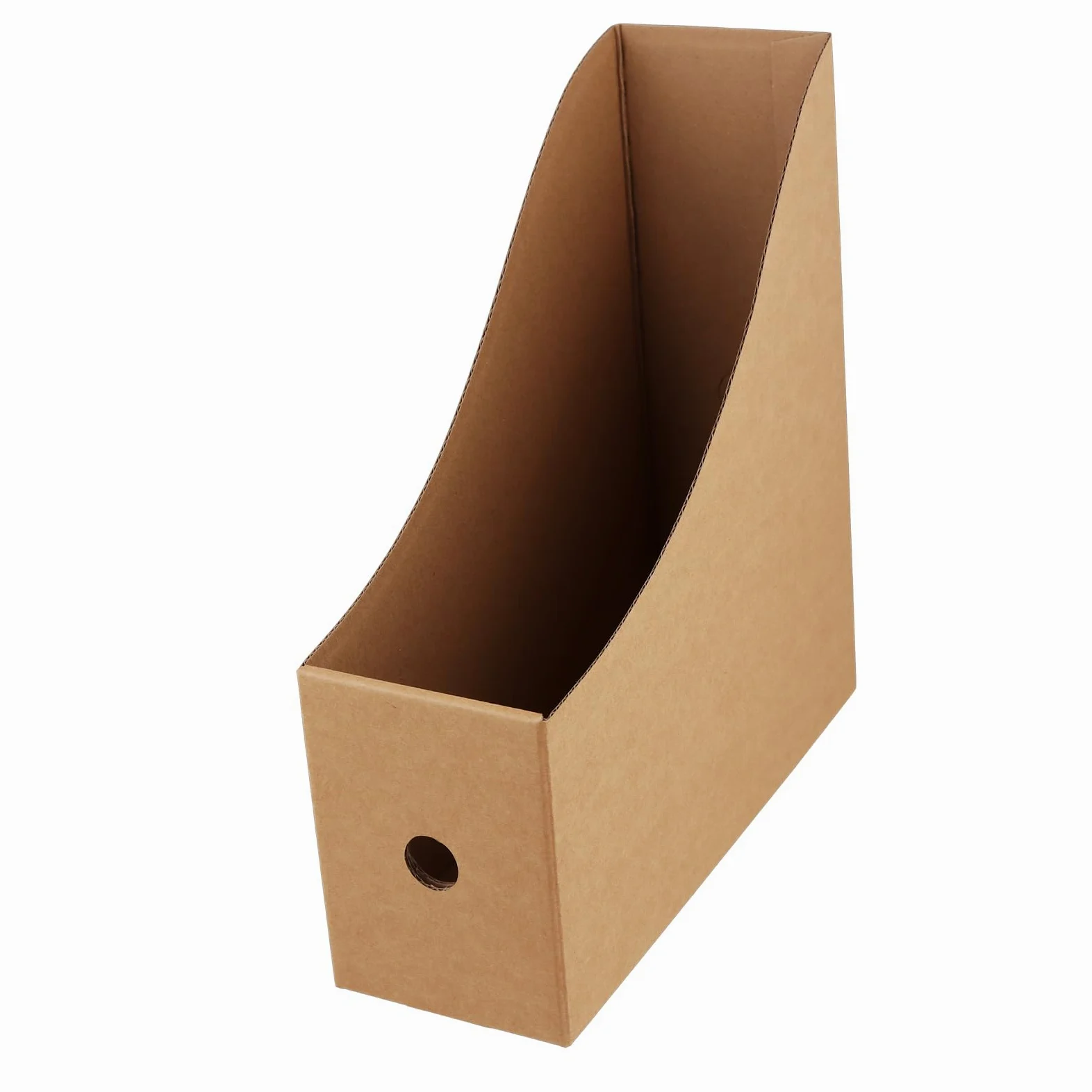 PINGEUI Confezione da 24 portariviste, 27 x 26 x 9 cm, in cartone, con etichette, per scuola, dormitorio, ufficio e casa, marrone