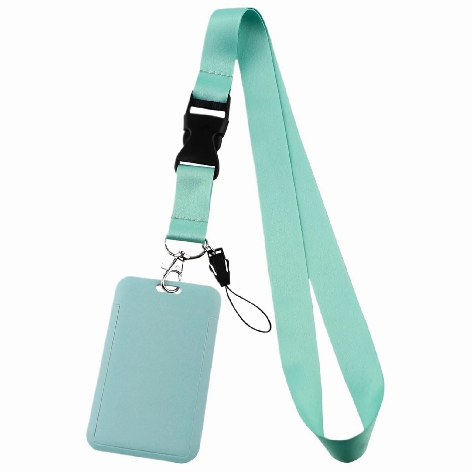 20 porta badge da collo, porta badge per studenti, cordino da appendere, accessori per telefono cellulare (rosa)