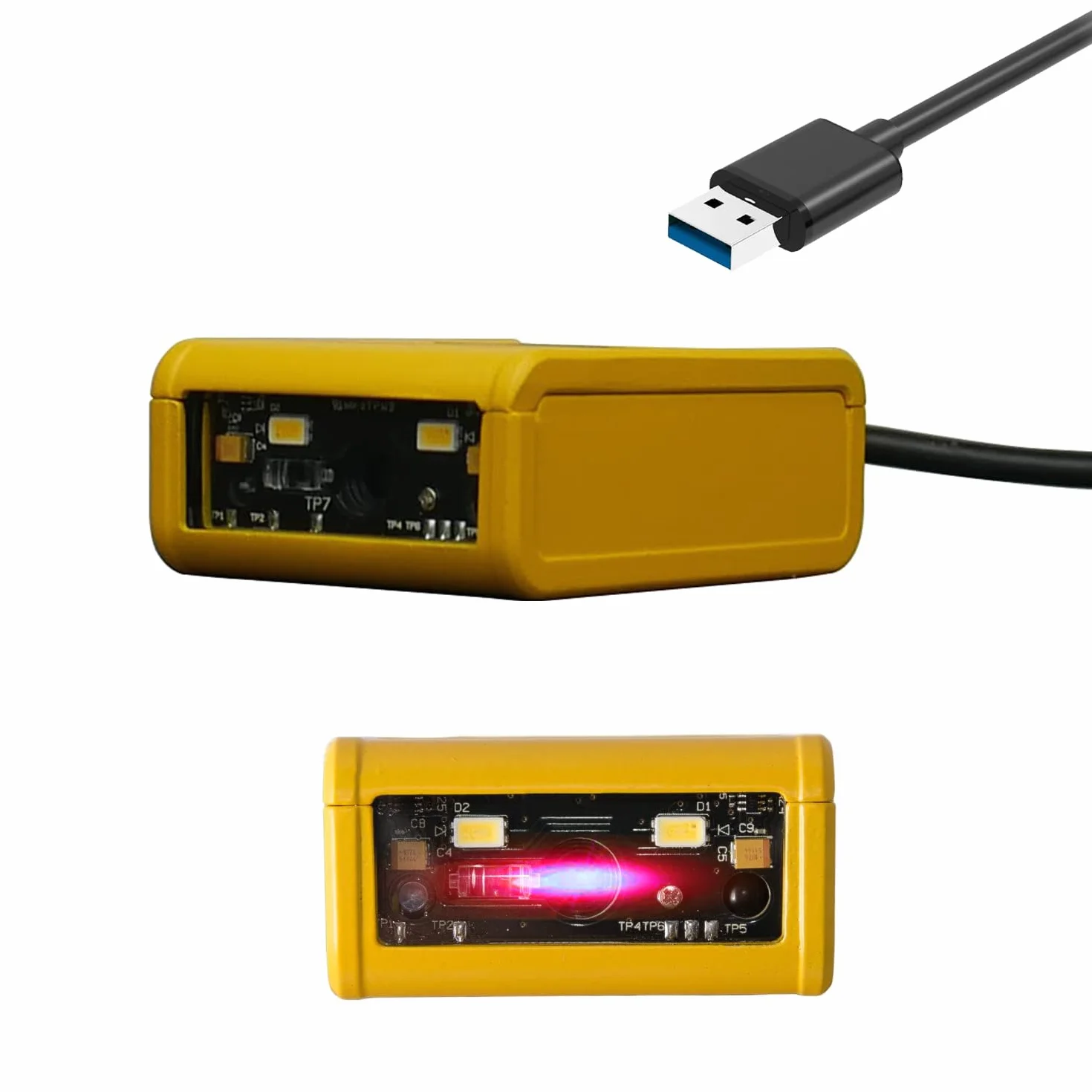 Stazionario Fisso USB, Professionale Piccolo, Lettore Codici 1D/2D, Scanner Barcode, Avanzato, Metallo, QR, AZTEC, HDWR HD201