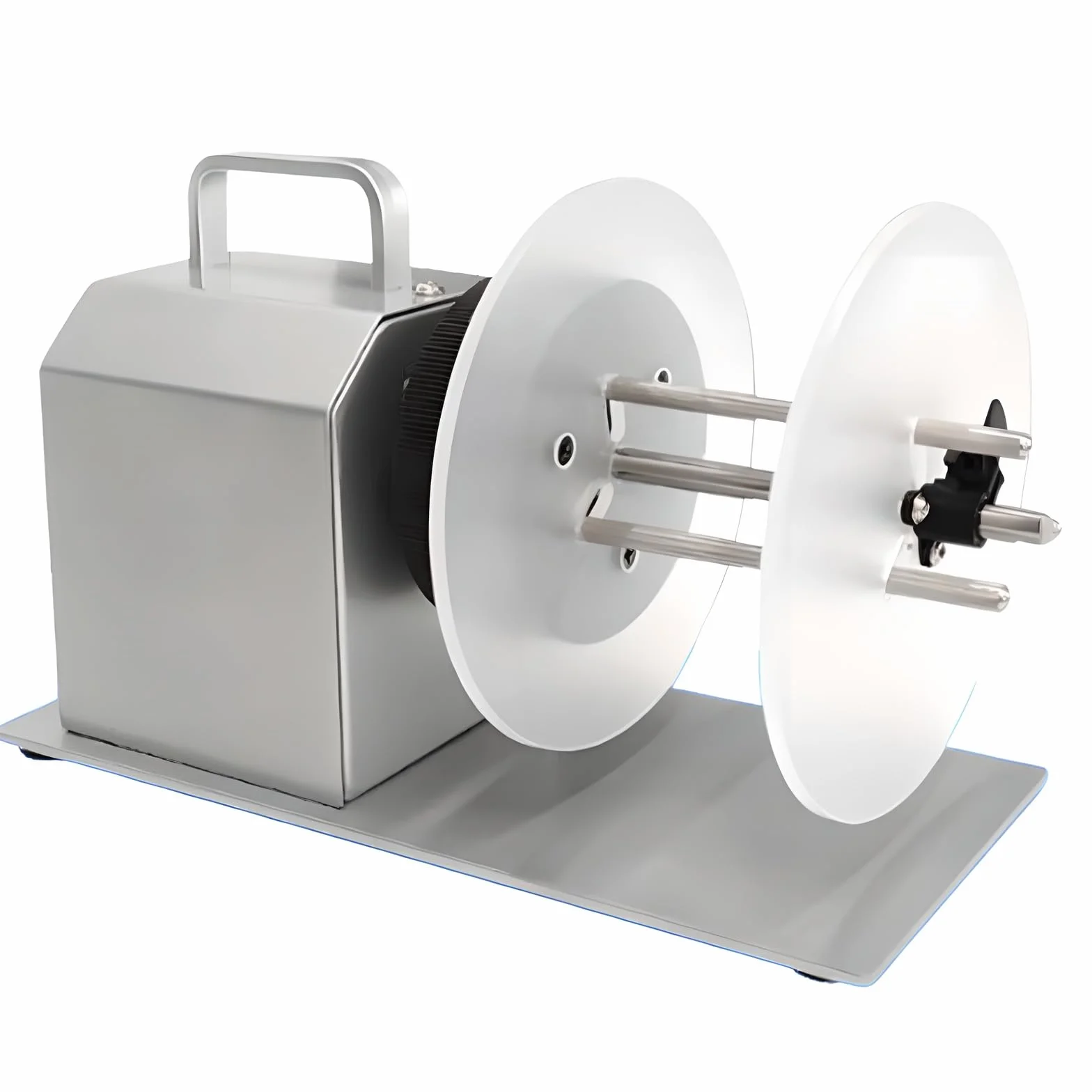 Macchina ribobinatrice di etichette 90 mm, riavvolgimento bidirezionale, sincronizzazione automatica, perfetta per uso in magazzino e ufficio, soluzione efficiente e affidabile per esigenze di