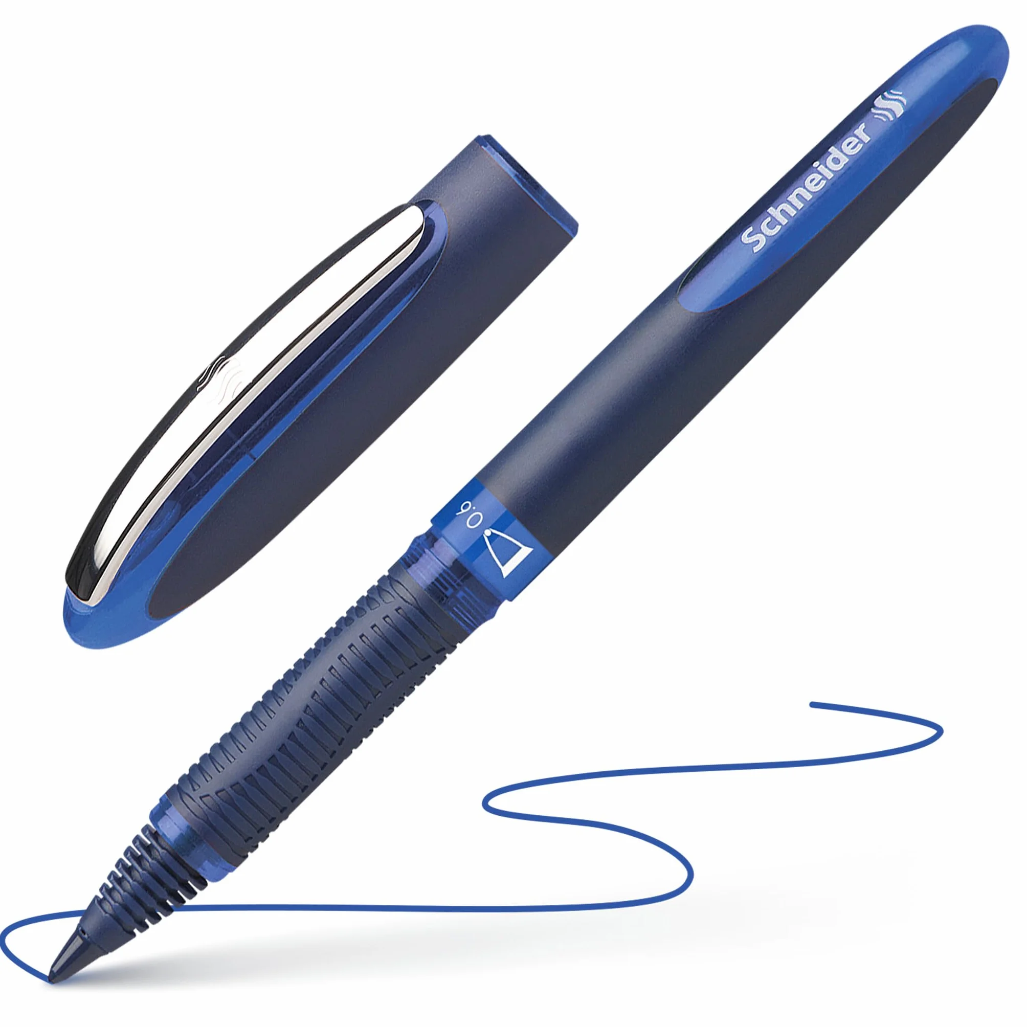 Schneider 183084 Penna roller One Business 0,6 mm set 4 pezzi blu nero