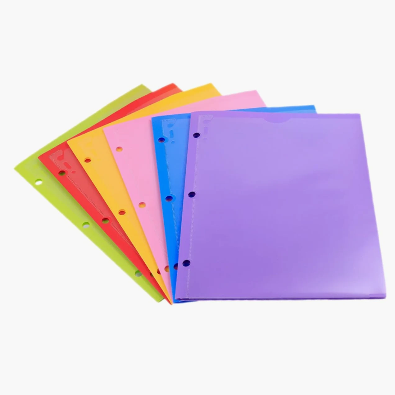 Cartelle Portadocumenti A4 a Doppia Tasca Pp 6 Pezzi | Design a Doppia Fessura, per Menu e Fogli D'ufficio, per Smistare e Conservare Documenti Colore Casuale