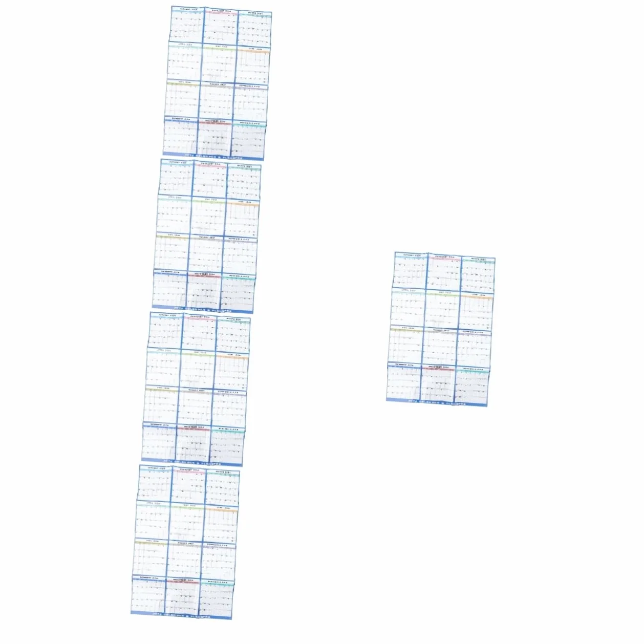 TEHAUX 5sets Calendario Da Parete e Cancellabile Pianificatore Mensile Per Famiglie Design Elegante e Funzionale Per Organizzazione Casa e Lavoro