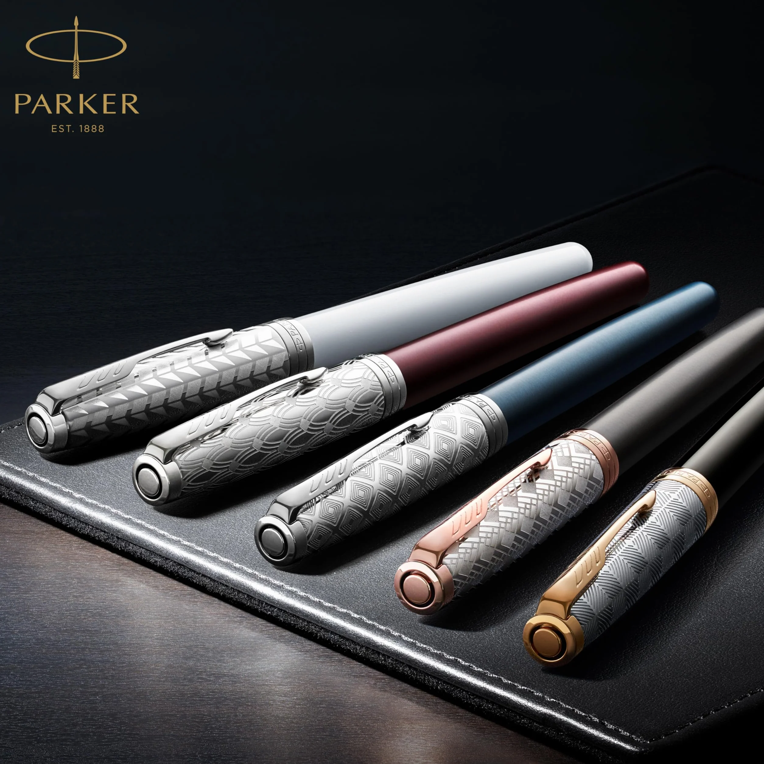 Parker Sonnet penna stilografica nero opaco finiture oro pennino sottile Confezione regalo