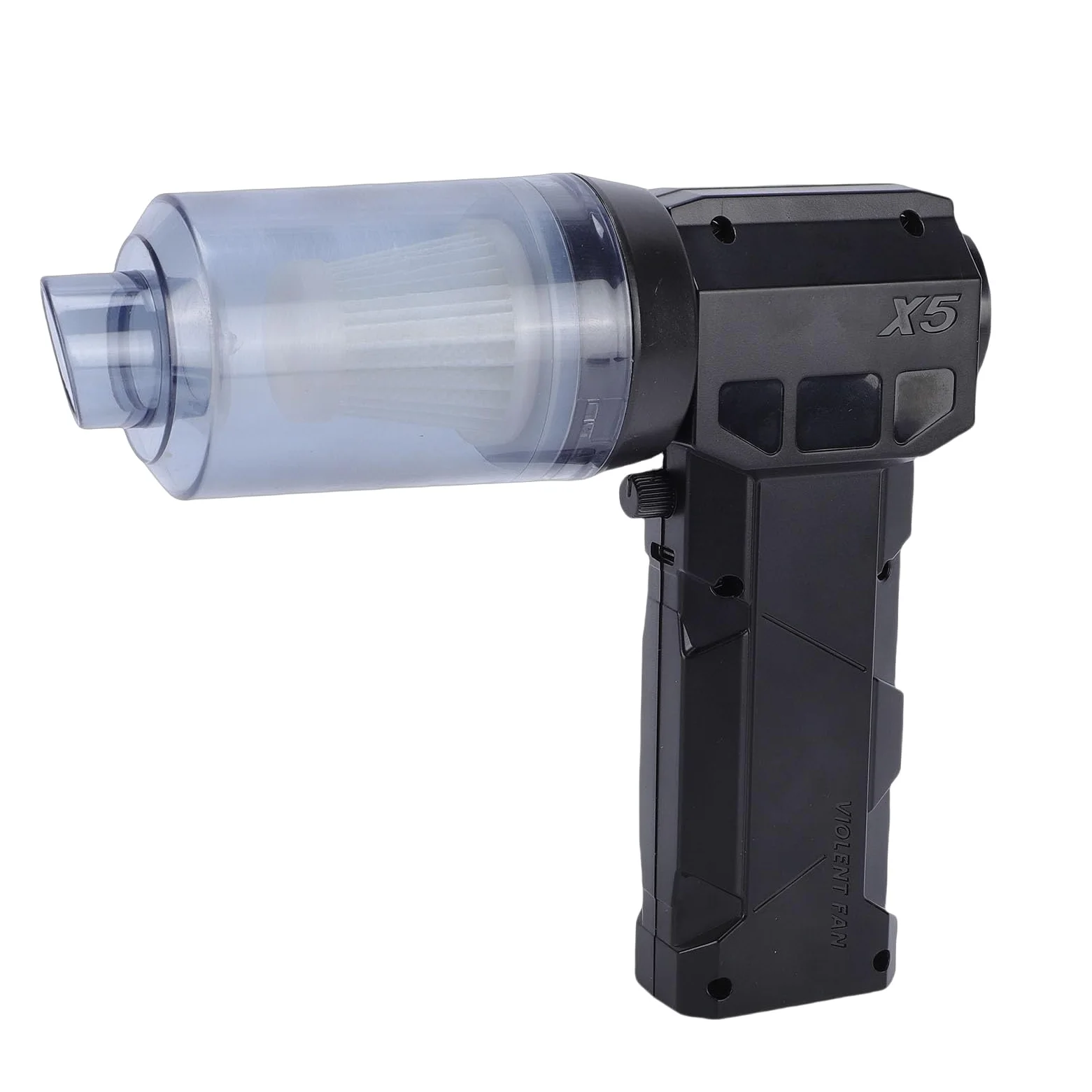 SEAFRONT Soffiatore Ad Aria Senza Fili, Pulitore Ad Aria Elettrico 150000 | Motore Brushless 52 M/s, velocità Regolabile, 2 Batterie 3000 MAh, 265 G