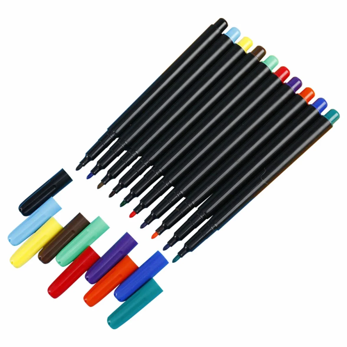 NUOBESTY 40pezzi Penna Galleggiante Per Pittura Per Lavagna Colorazione Creativa Per Scuola e Ufficio Inchiostro Lavabile e Fluido Design Innovativo Per Uso Domestico e Didattico