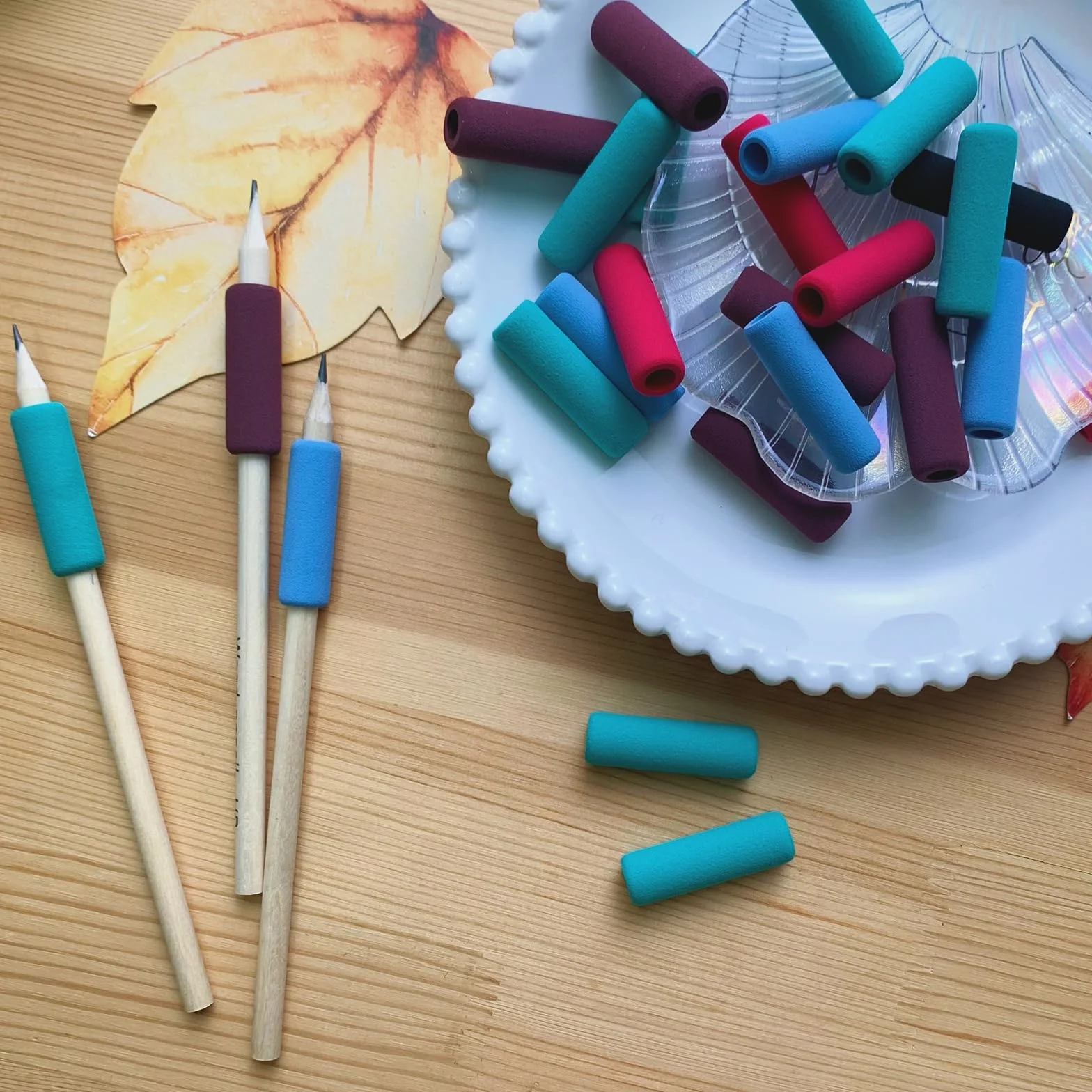 Penna Grip Schiuma Matita Ergonomica Scrittura Aiuto Per Bambini Prescolari Dita Protezioni Grip 10 Pezzi