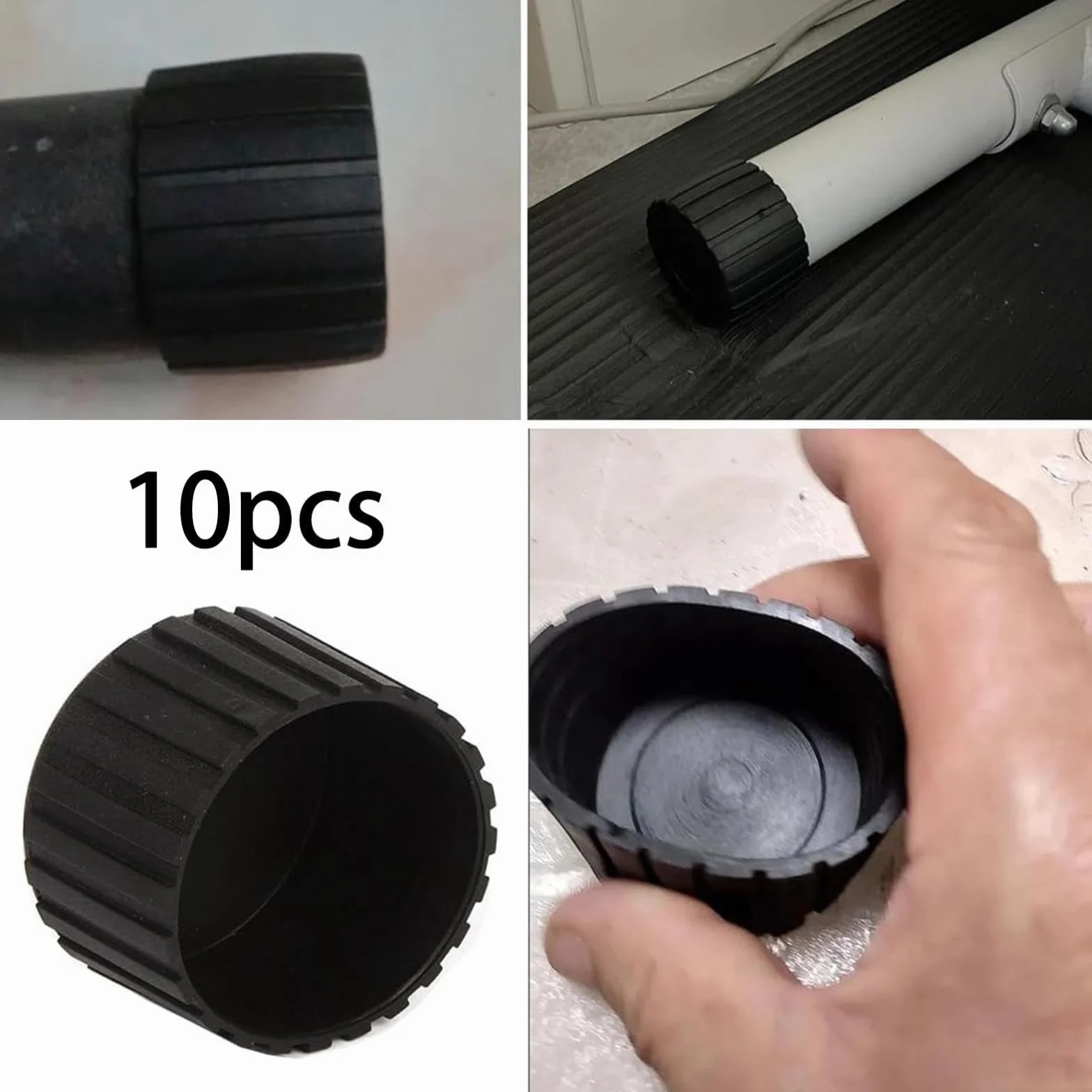 Tappo Terminale per Attrezzatura Fitness Nero Robusto per Tubo Riparazione Stepper Panca Pesi Macchina Ellittica