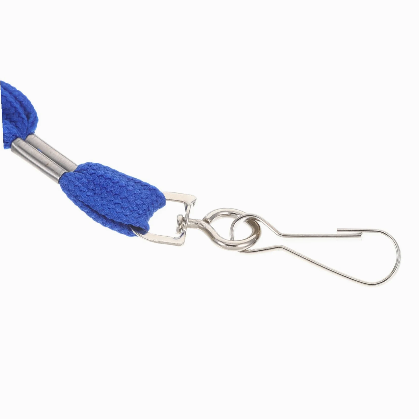 100 pezzi Cordini Porta Badge da Collo Blu con Gancio Staccabile Cinghie Sicure per Targhette e Id per Ufficio Scuola e Eventi