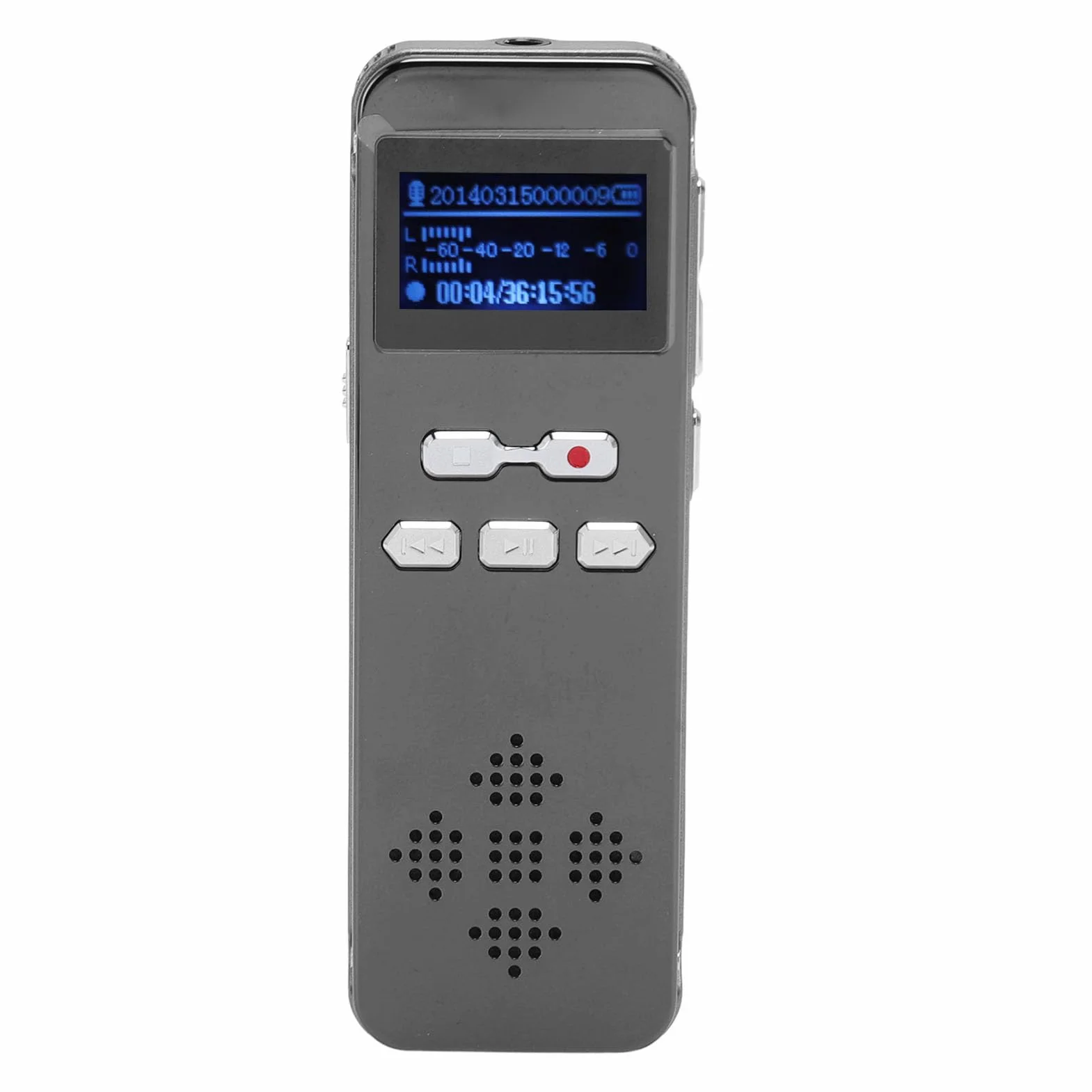 Registratore vocale digitale, registratore per lezioni e riunioni, doppio microfono, suono stereo, riduzione del rumore, funzione password, registratore MP3 per lezioni e interviste (32 G)