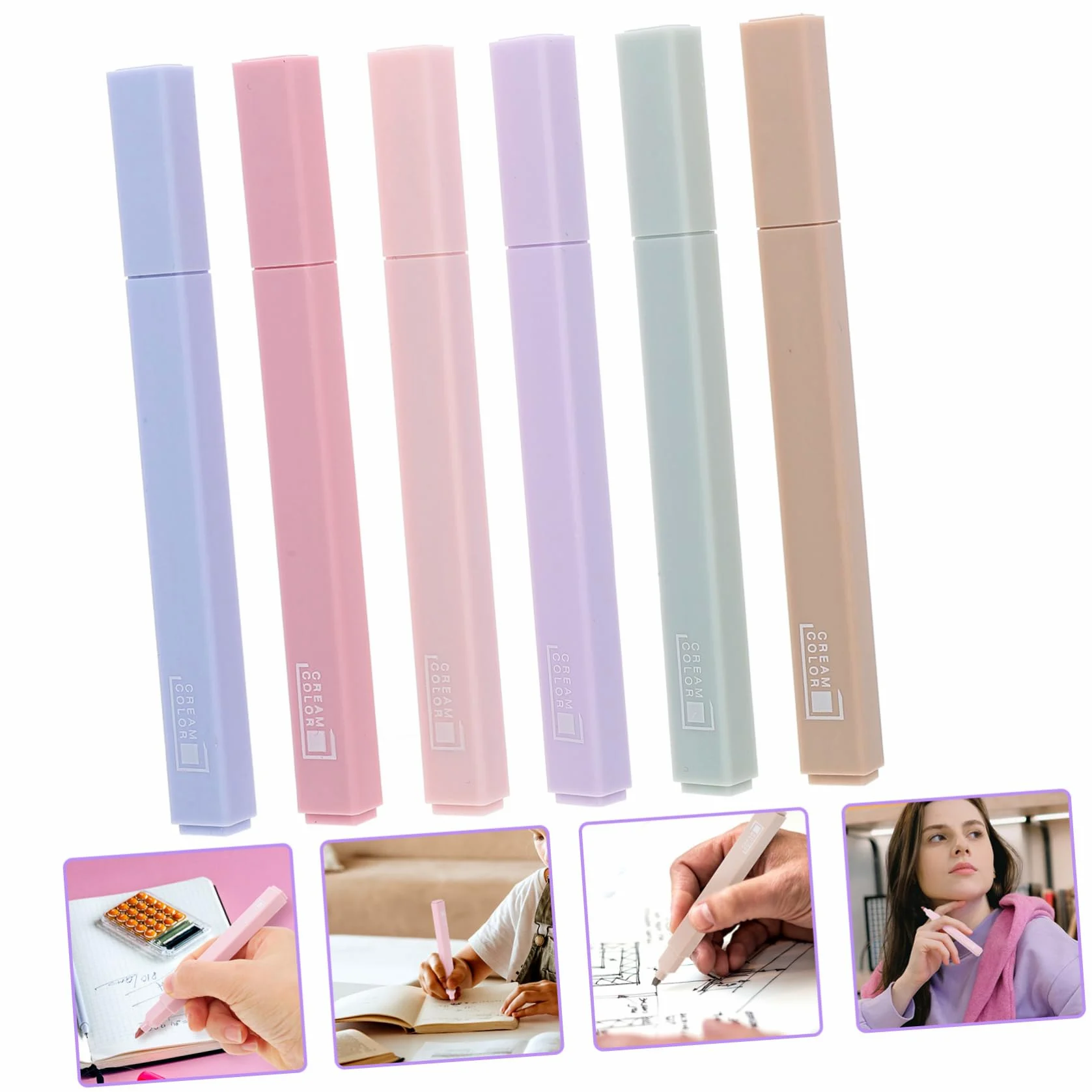 Lurrose 12pezzi Evidenziatori Per Penne Marker Decorativi Per Sottolineature e Pratici Scuola e