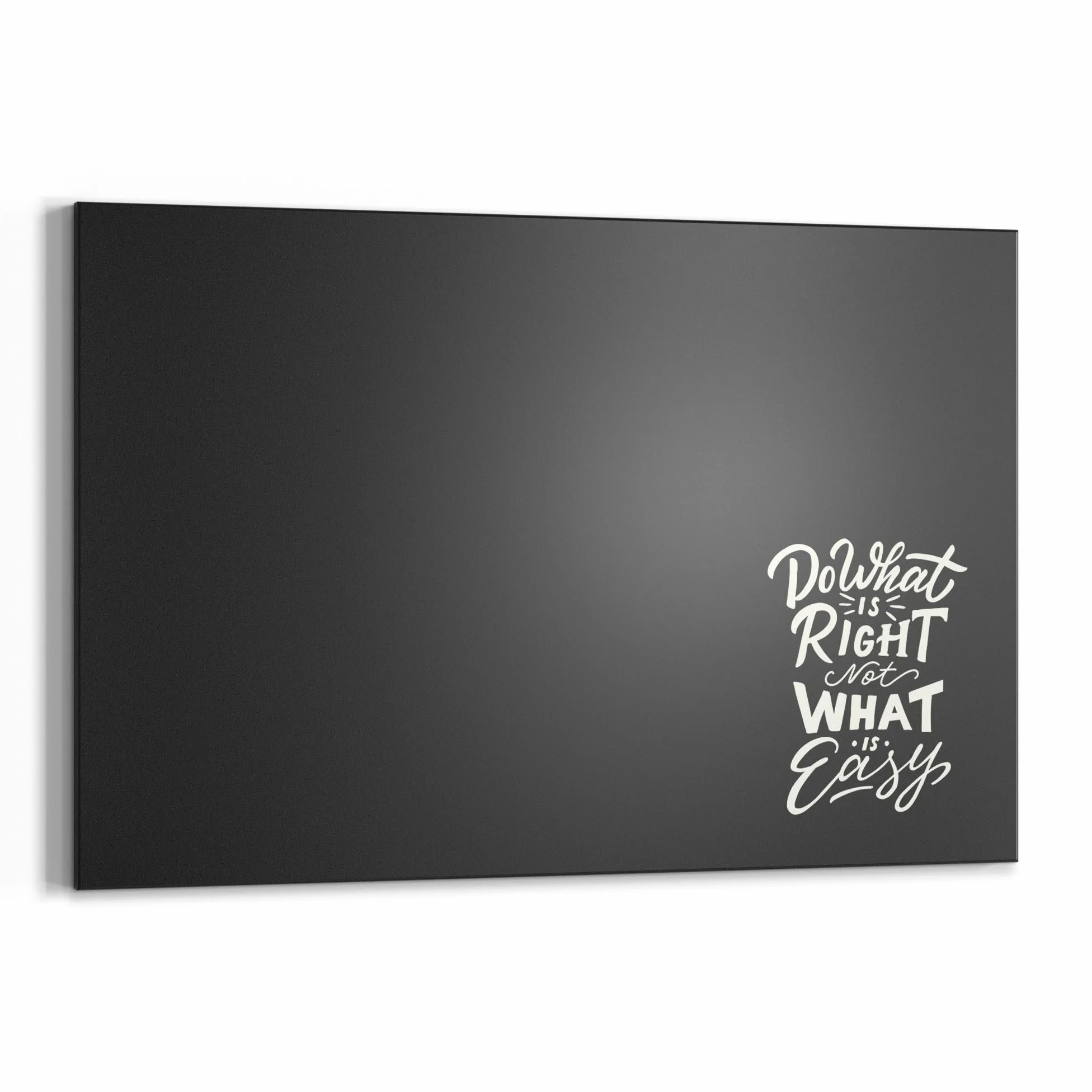 DEQORI Lavagna magnetica con stampa UV | motivo "inciampare porta all'obiettivo" | Design rettangolare 90 x 60 cm | Lavagna in metallo gesso scrivibile – Decorazione da parete per cucina, corridoio