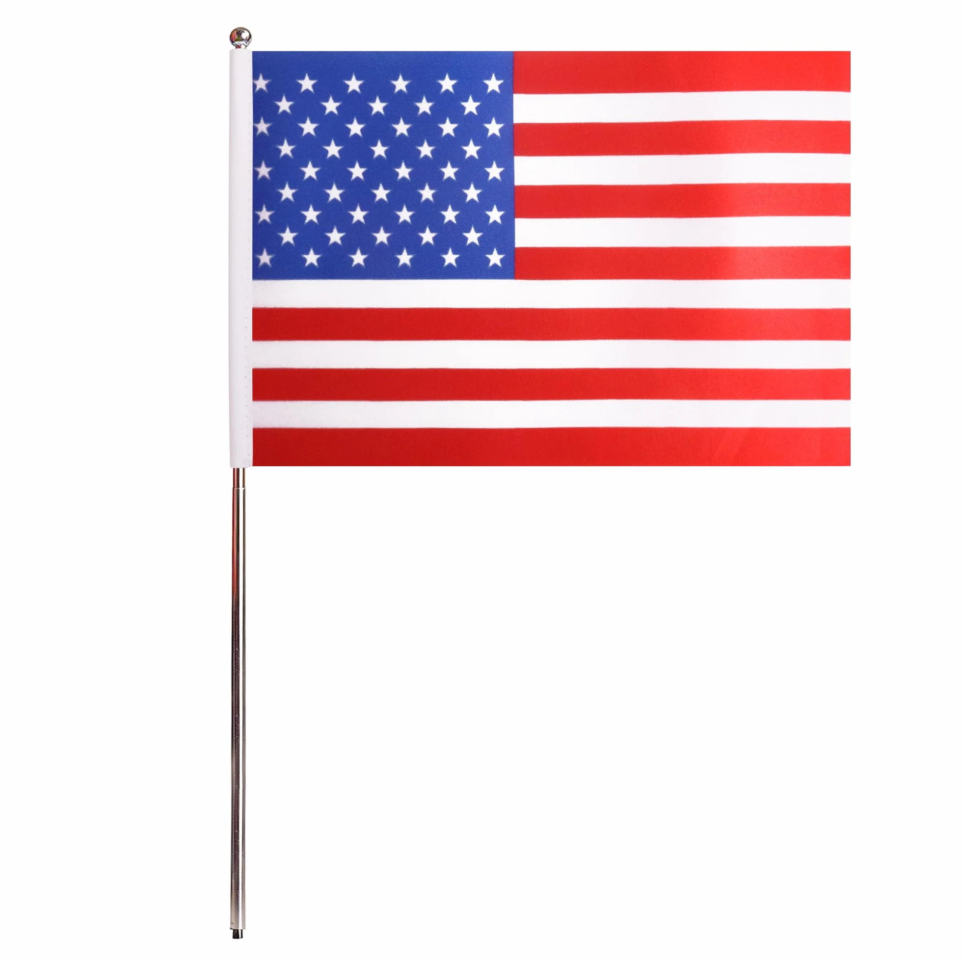 AZ FLAG Bandiera Da Tavolo Stati Uniti 22x15cm Raso - Piccola Bandierina Americana USA