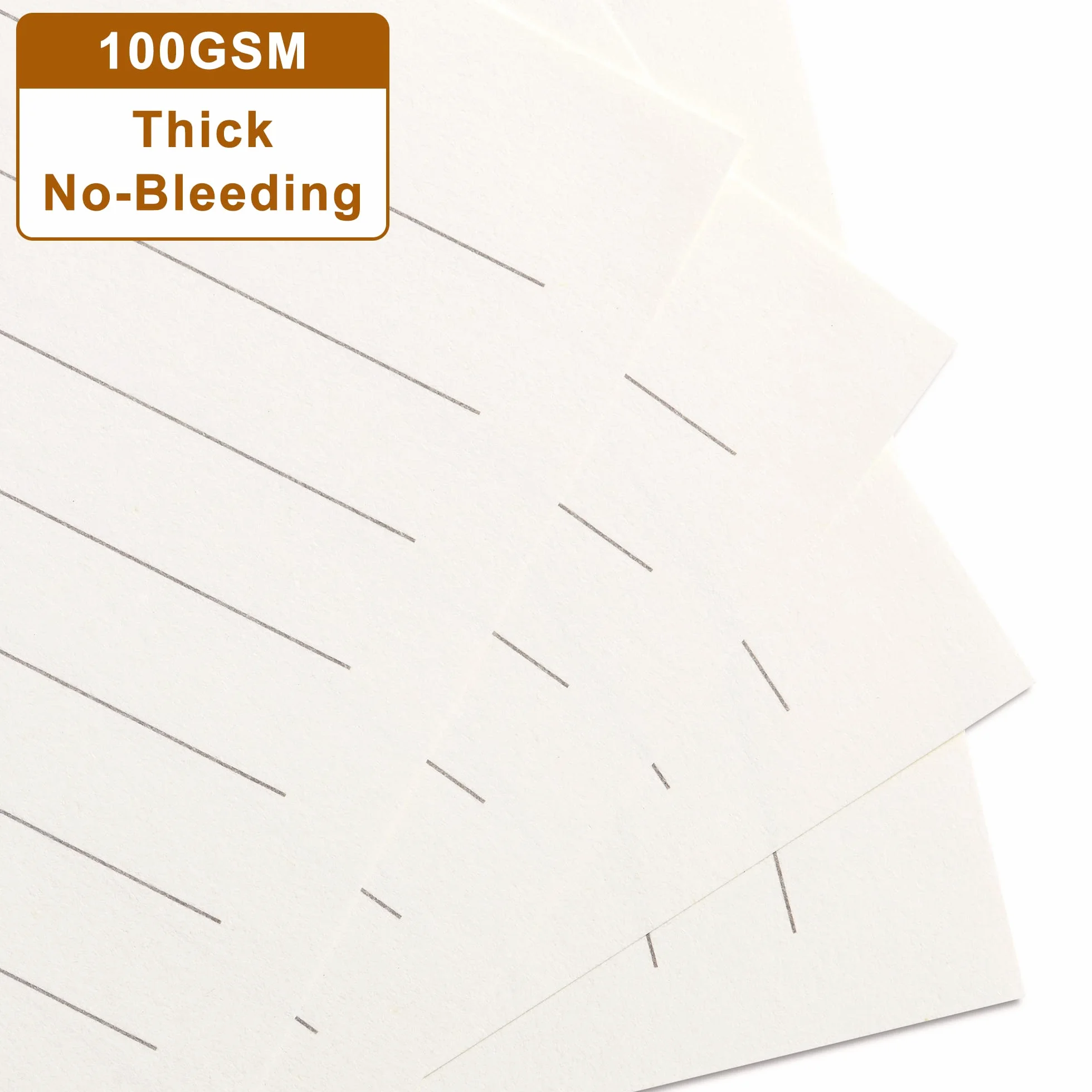 Carta a righe A5 6 fori per raccoglitori fogli sfusi 8 mm 80 fogli 160 pagine 14 x 21 cm beige