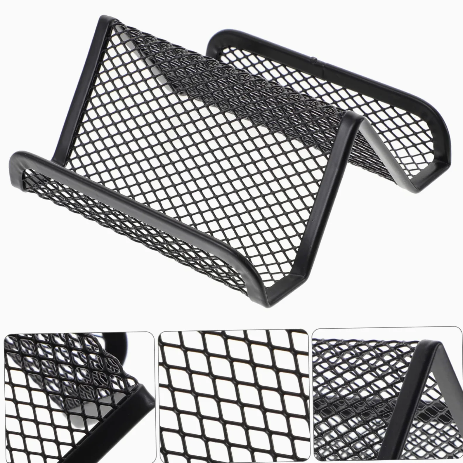 Artibetter 4 Set Scrivania Dei Biglietti Da Visita Cremagliera Titolare In Piedi Carta Stand Biglietto Da Visita Display Di Biglietti Da Visita Metallo 2 Pezzi * 4