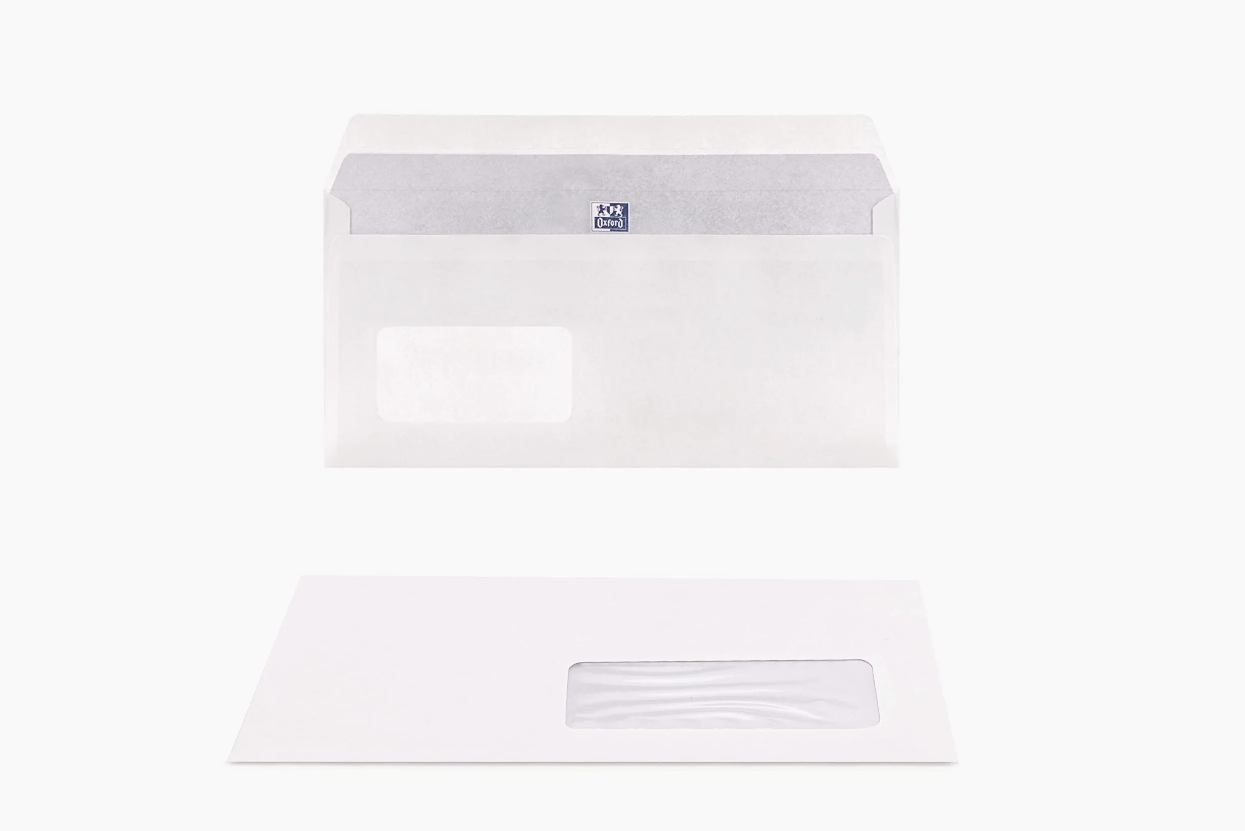 Oxford 100103440 - Buste autoadesive, formato 110 x 220 mm, 35 x 100 mm, confezione da 500 pezzi, colore: Bianco