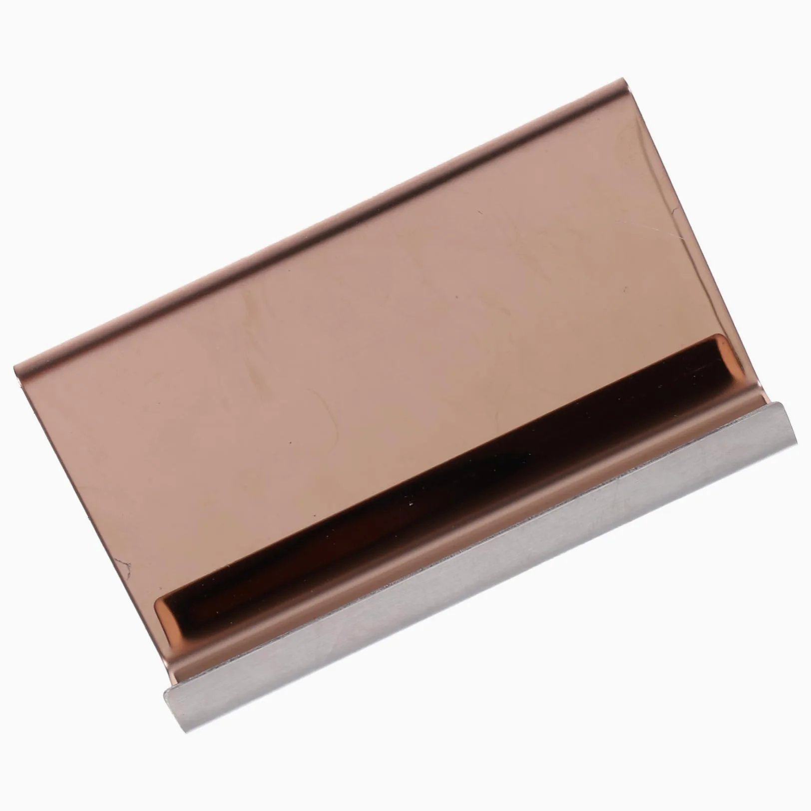 Artibetter 4 Pezzi Biglietti Visita Inossidabile Espositore per Carte Scrivania Design Elegante e Compatto per Ufficio e Ricezione Confezione