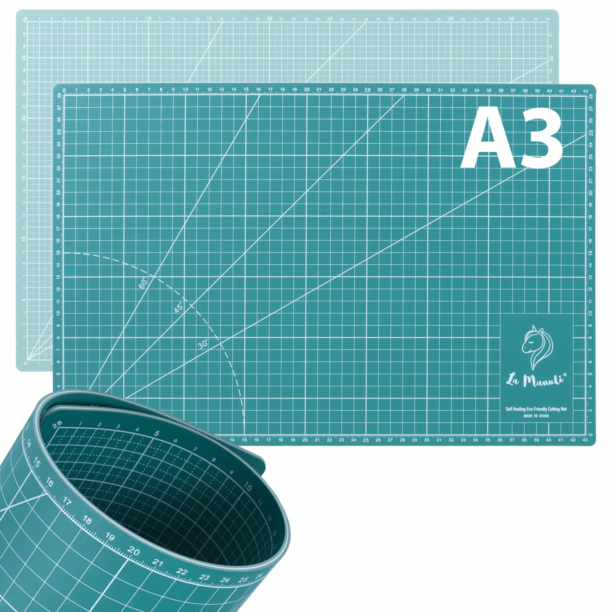 Tappetino da Taglio Autoguarigione A3 45x30 cm 5 Strati La Manuli Cutting Mat per Patchwork Cucito