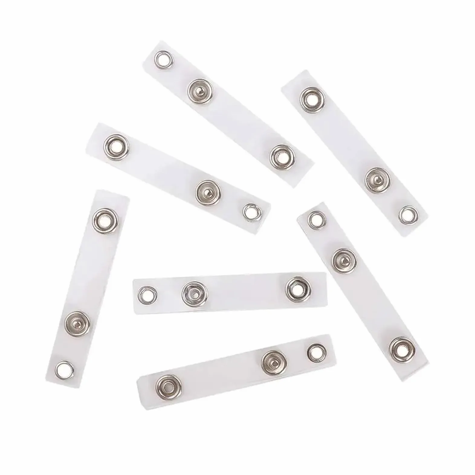 Confezione da 30 porta badge retrattili in PVC trasparente | Bobina retrattile per badge con cordino trasparente, confezione da 30 per carte d'identità per ufficio, scuola o eventi.