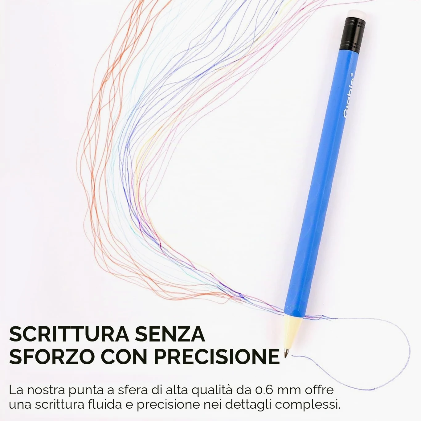 Grabie 36 penne gel cancellabili, 36 colori, punta media 0,7 mm | Cancellazione pulita, scrittura fluida e asciugatura rapida, per disegno, diario, agenda, scuola, ufficio e ospedale