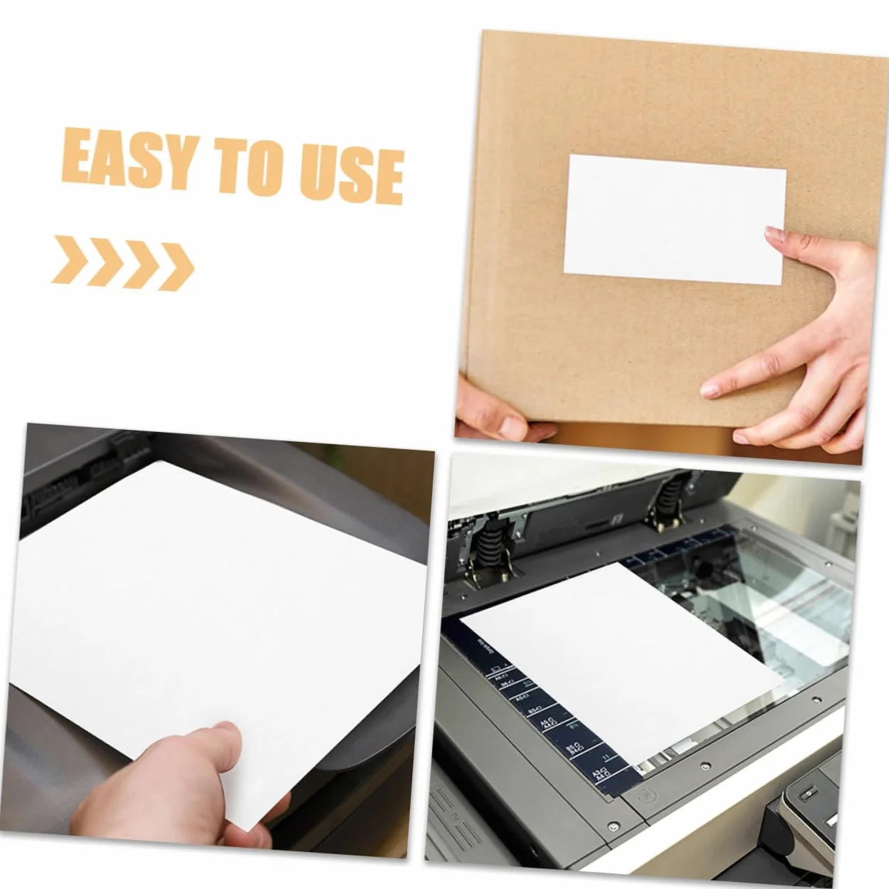 Carta per Etichette Autoadesive A4 100 Fogli Bianco | Carta Termica Autoadesiva, Uso Multiuso per Casa e Prezzo, Superficie Resistente ai Graffi