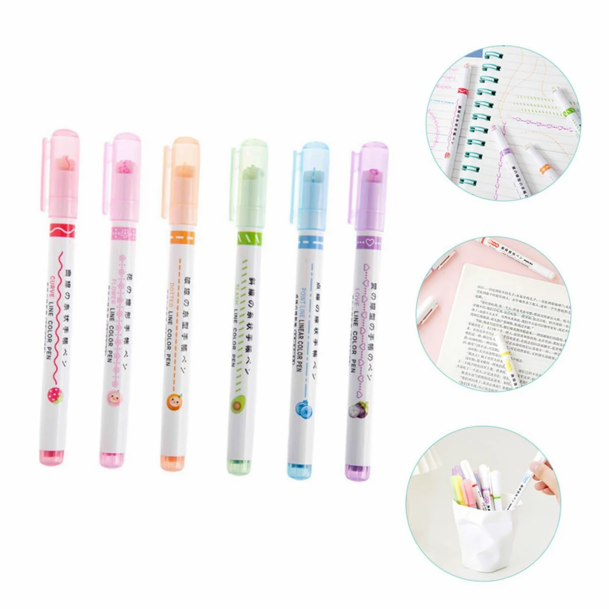 STOBOK 18pezzi Evidenziatori Colorati Con Punta Fine e Design Per Note e Scrittura Per Studenti Artisti e Lavoro Creativo