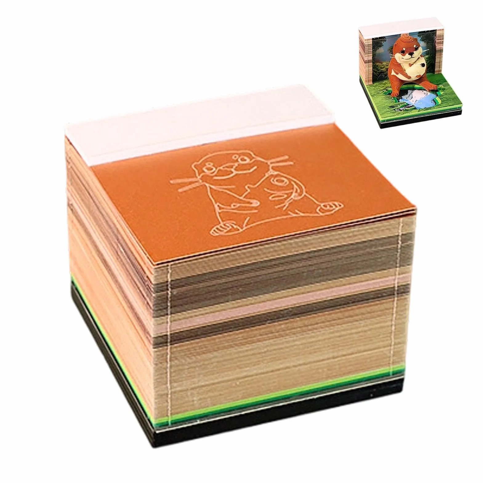 Calendario 3D 2027 Blocco Note A Forma Di Animale Con Luce LED | Taccuino D'Arte 3D Di Per Donne Uomini Freelance Studenti Insegnanti Compleanno Ufficio Casa Camera Da Comodino