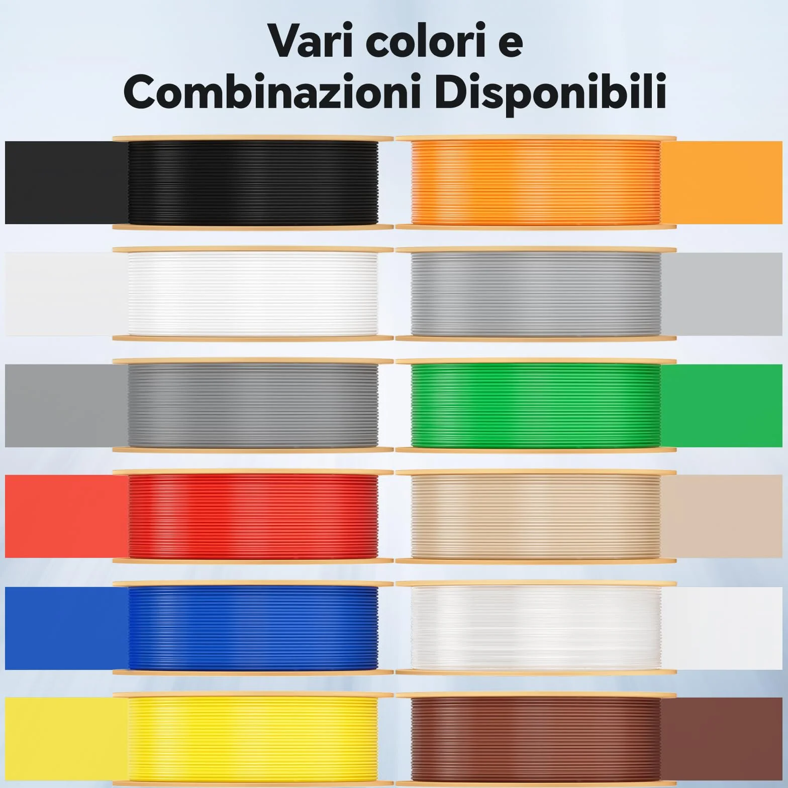 DEEPLEE Filamento PETG Rapido 1.75 mm 1 kg Trasparente Alta Resistenza agli Urti per Stampanti 3D FDM