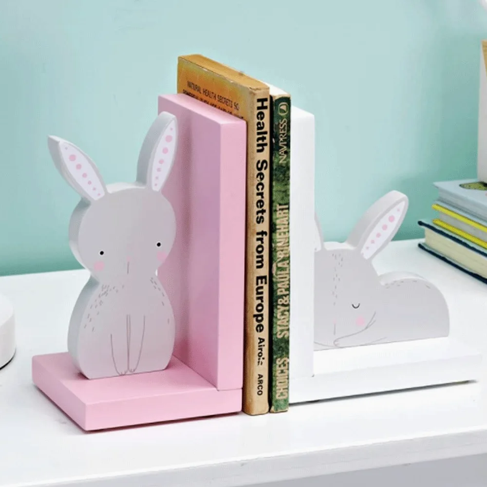 Reggi Libri, Fermalibri Fermalibri Coniglio Carino Decorazione Della Casa Moderno Antiscivolo In Legno Avanzato Personalità Semplice e Pratico Ufficio Casa Scrivania