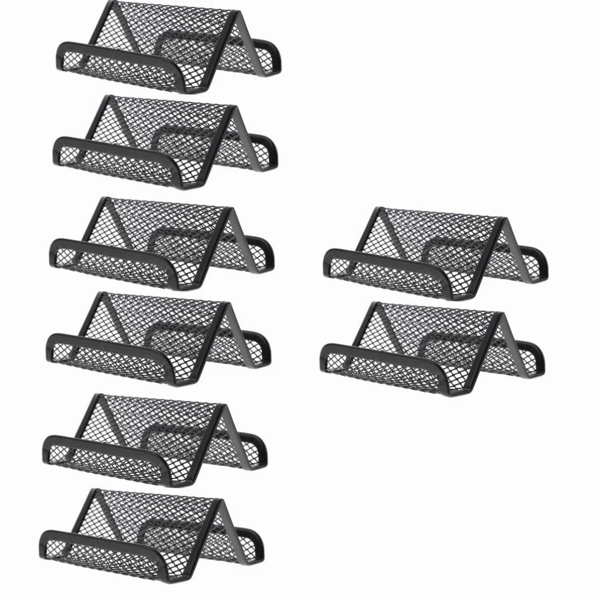 Artibetter 4 Set Scrivania Dei Biglietti Da Visita Cremagliera Titolare In Piedi Carta Stand Biglietto Da Visita Display Di Biglietti Da Visita Metallo 2 Pezzi * 4
