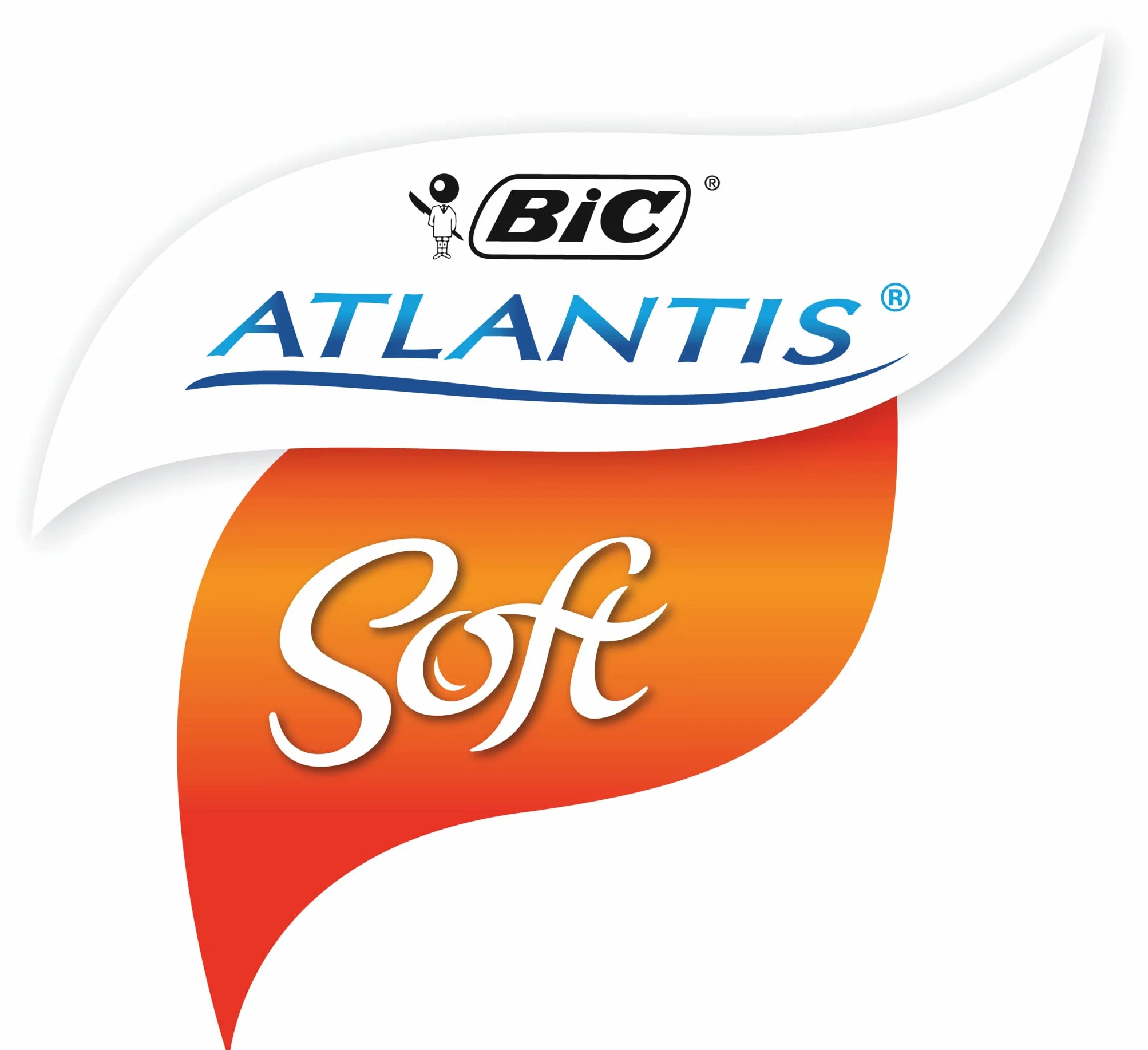 BIC Atlantis stylos-bille retrattile punta media colori assortiti confezione da 5
