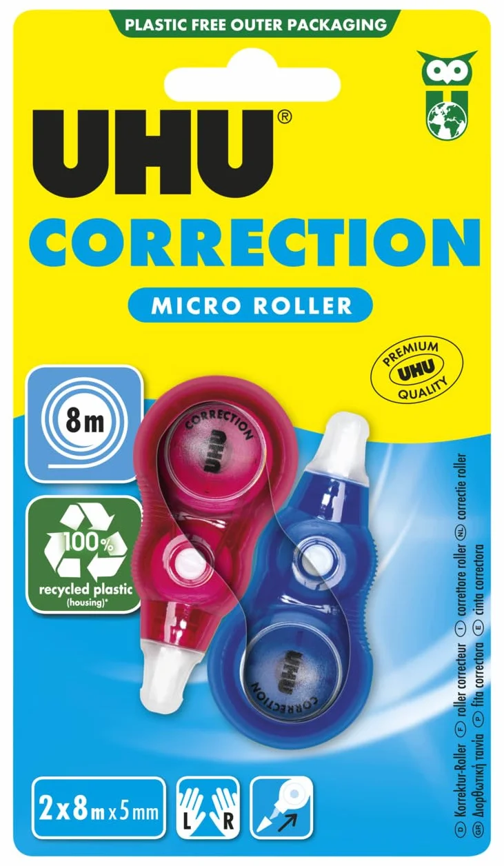 UHU Correttore a Nastro Micro 2x8m