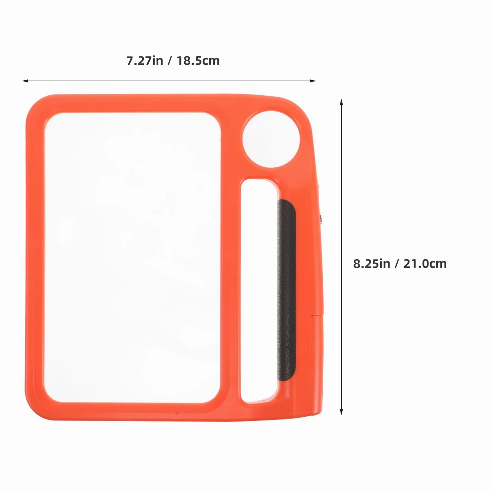 Lente d Ingrandimento Portatile Ingrandimento in Plastica Luce LED Arancione Regolabile 5x10x per Lettura a Casa in Movimento
