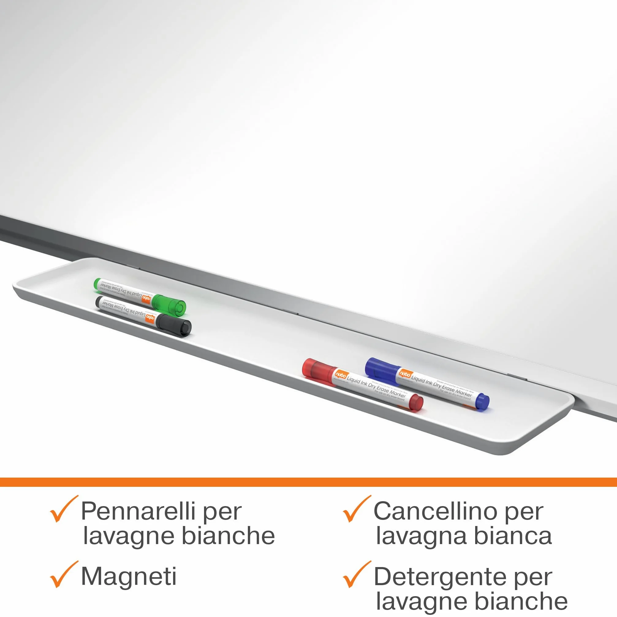Nobo Premium Plus Lavagna Magnetica Laccata - 1200x900 mm, Cornice in alluminio, Certificazione Ecolabel UE, 1915156