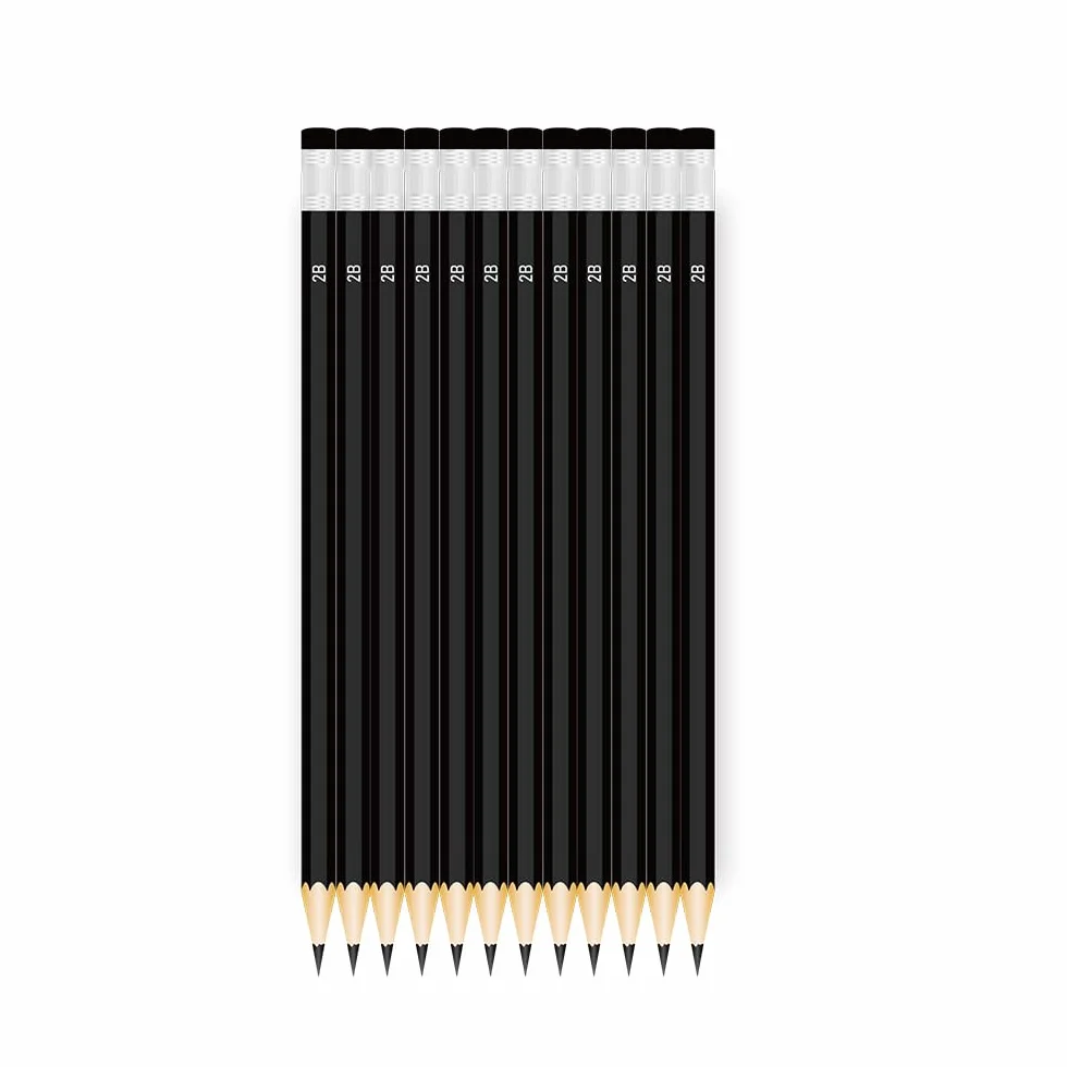 Matite in Legno 2B 12 Pezzi da Disegno
