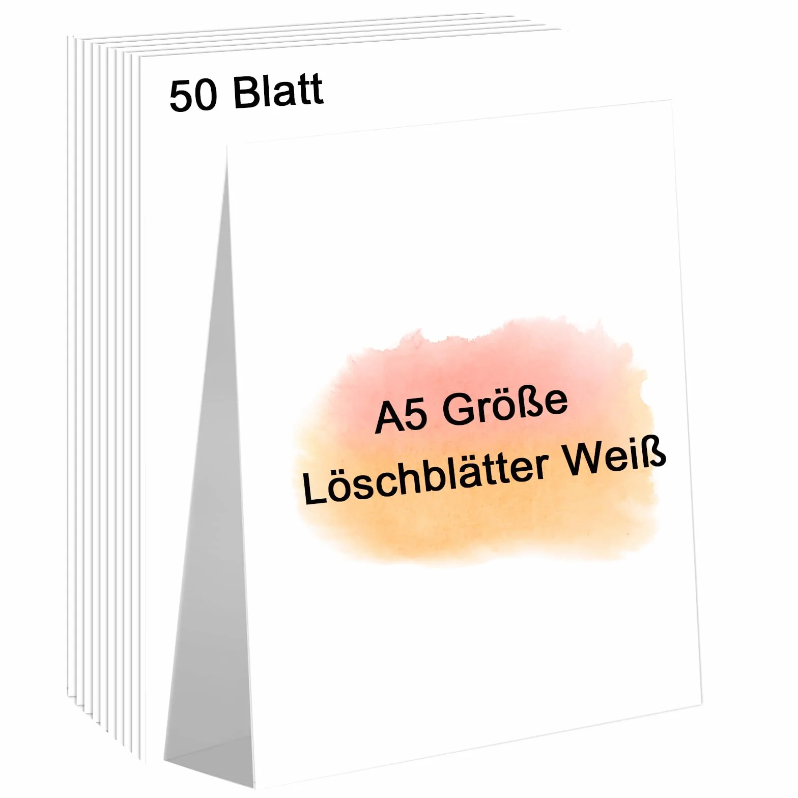Fogli di carta cancellabile A5 bianco 15x21 cm assorbitori di inchiostro per scuola calligrafia