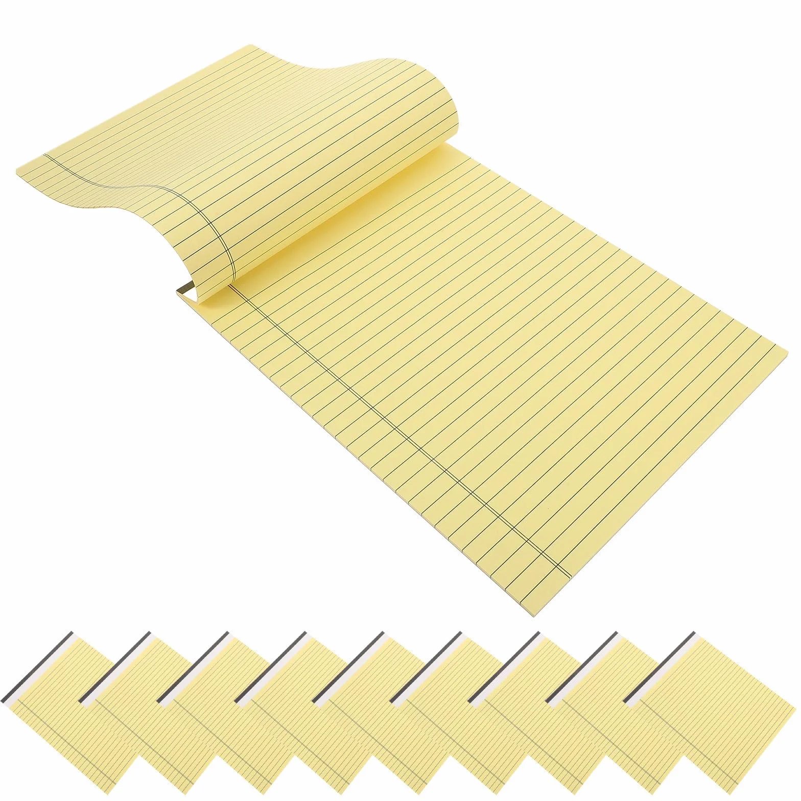 Blocchi Massimizza Utilizzo per Appunti Legali 10 Pezzi Gialli Carta Carta a Righe Doppia Faccia 30 Pagine per Scuola e Ufficio