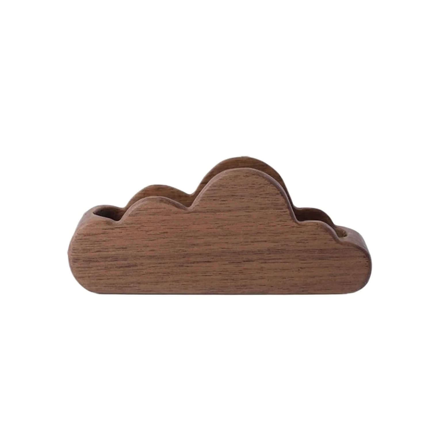 Porta Biglietti da Visita Porta Biglietti da Visita per scrivania Espositore in Legno Porta Biglietti da Visita per Ufficio Organizzatore per Biglietti da Visita da Tavolo (Marrone 12x4,8x3 cm)